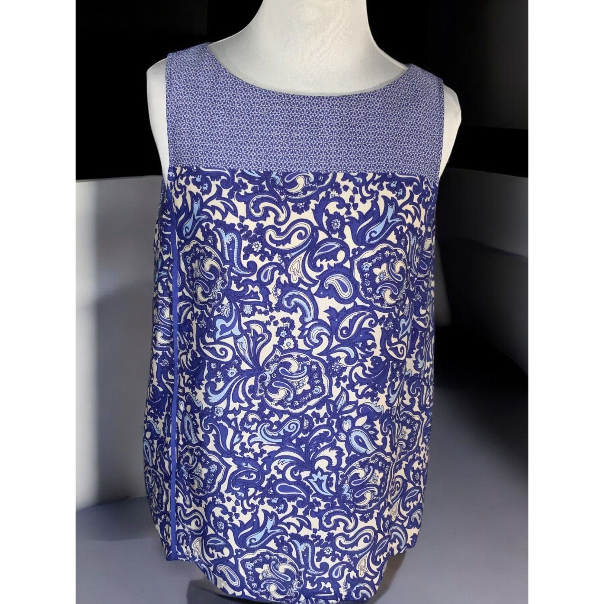 Loft Ann Taylor Loft Womens Lightweight Sleeveless Blouse Medium Size M / US 6-8 / IT 42-44 - 7 Thumbnail