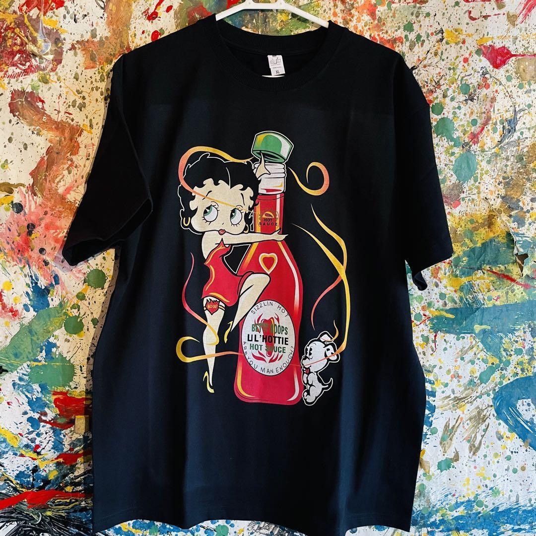 image of Vintage Betty Boop XL Tee in Black, Men's