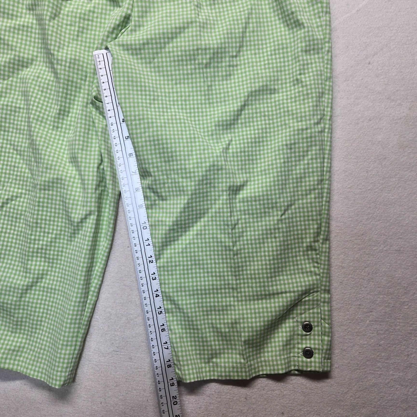 Vintage VINTAGE Southern Lady Pants Women Regular Size 16 Green Elastic Waist Pockets Casual Flat Front Straight 90s Ladies Size 38" / US 16 / IT 52 - 6 Thumbnail