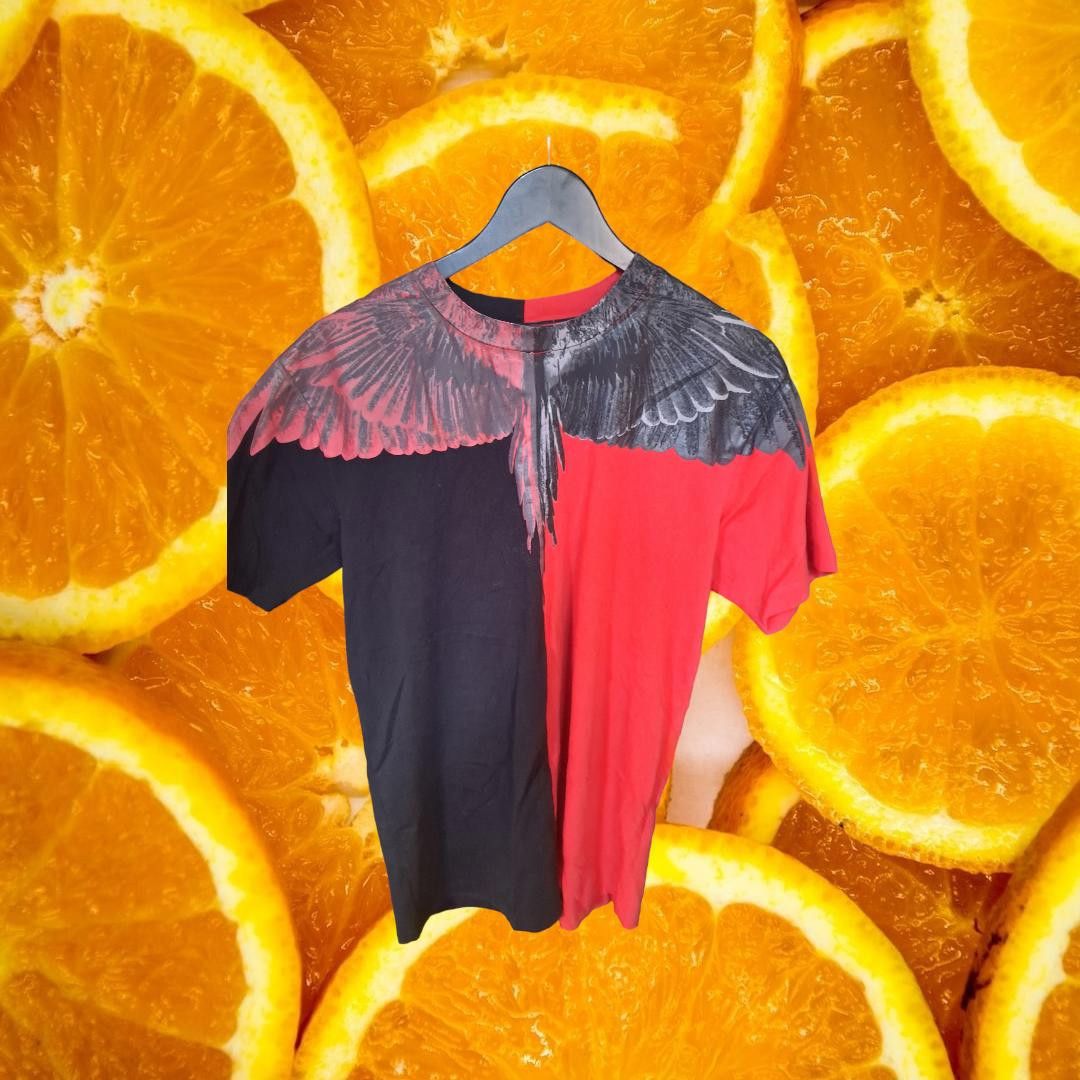 Marcelo Burlon Marcelo Burlon Black and Red Wing Shirt Size US S / EU 44-46 / 1 - 1 Thumbnail