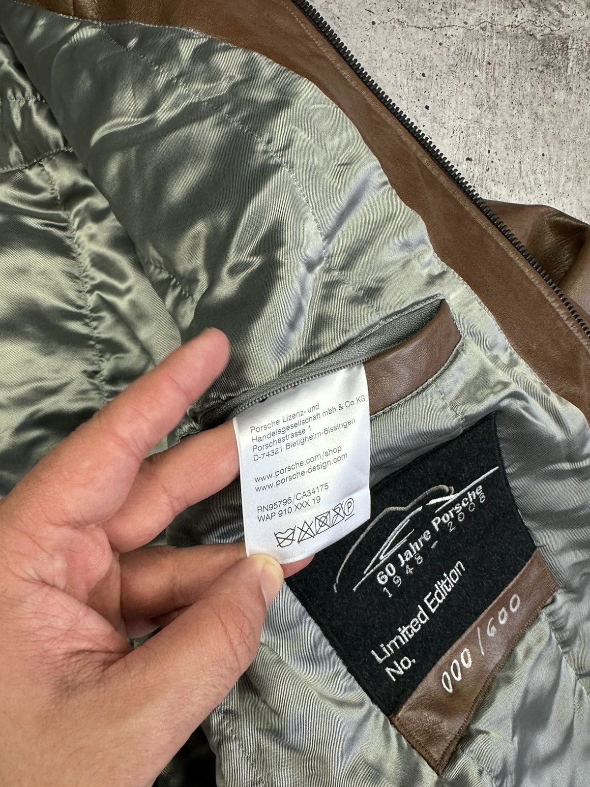 Porsche Design 000/600 Porsche Design Limited Edition Leather Jacket Size US XL / EU 56 / 4 - 9 Thumbnail
