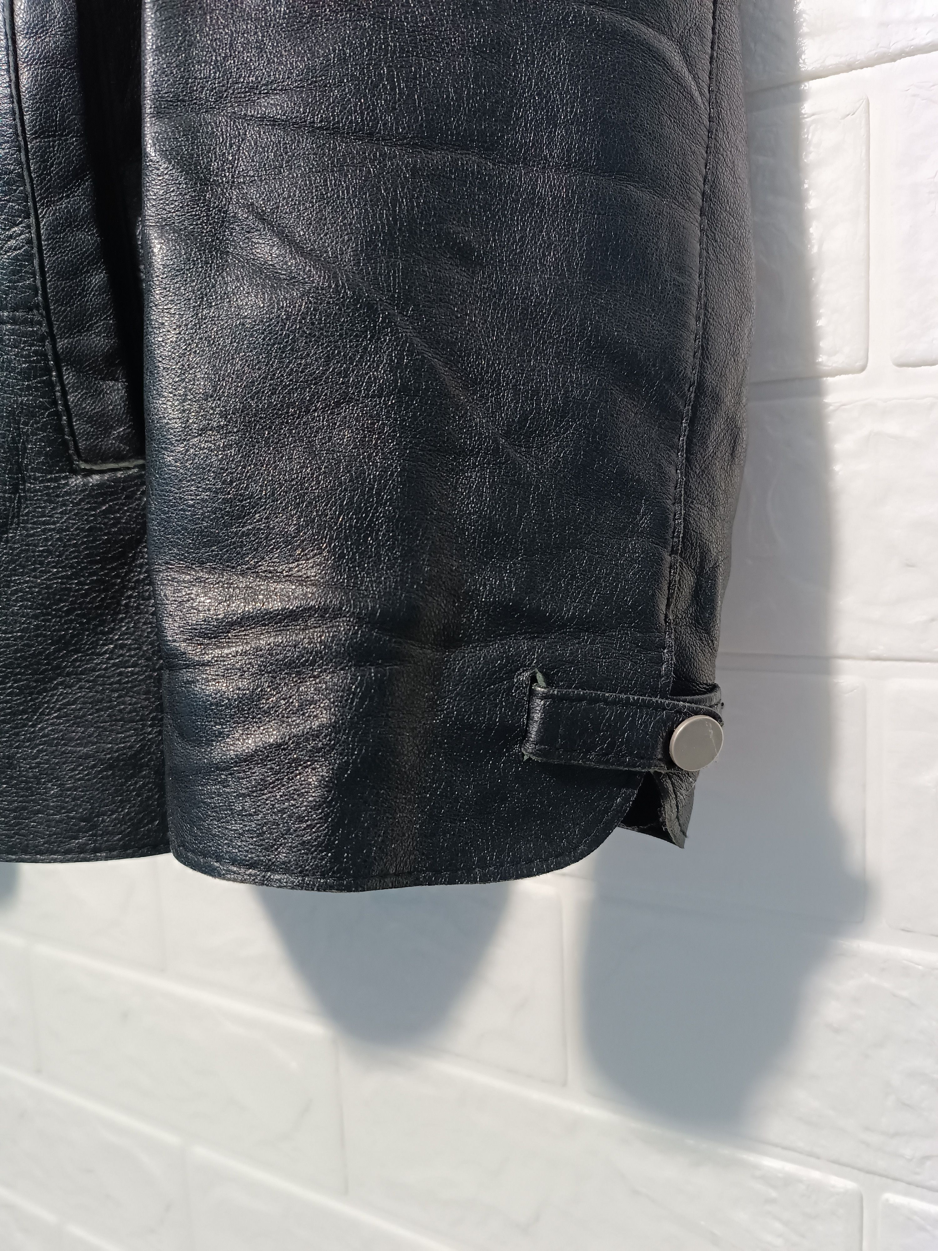 Japanese Brand Vintage Sheepskin Leather Jacket Black Hoodie Size US M / EU 48-50 / 2 - 5 Thumbnail