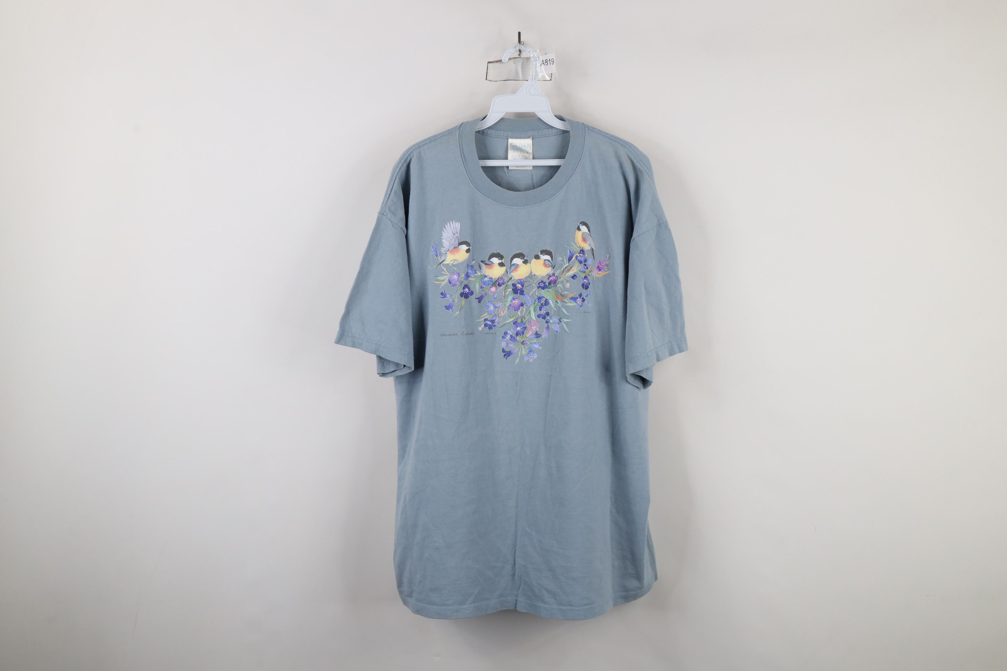 Vintage Vintage 90s Streetwear Vancouver Nature Flower T-Shirt Size XL / US 12-14 / IT 48-50 - 1 Thumbnail