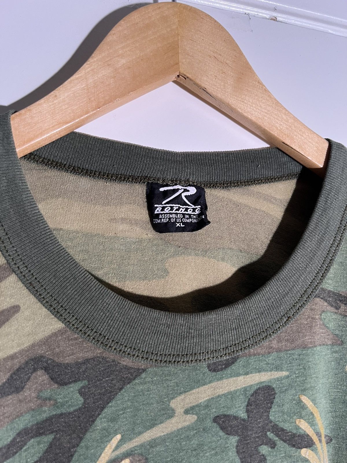Vintage 90’s 2000’s Y2K VTG Vintage Hunt Texas Camo Retro Ringer Tee Size US XL / EU 56 / 4 - 8 Thumbnail