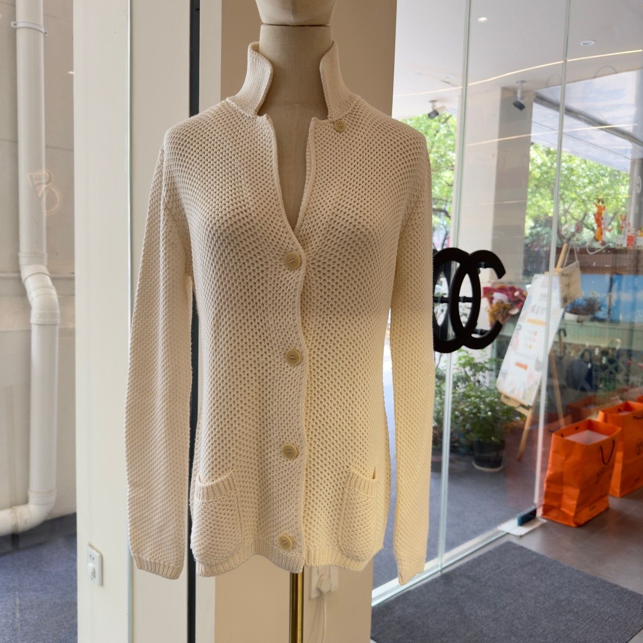 Loro Piana Loro Piana Silk Cotton Knit Cardigan Size 42 Size M / US 6-8 / IT 42-44 - 1 Thumbnail
