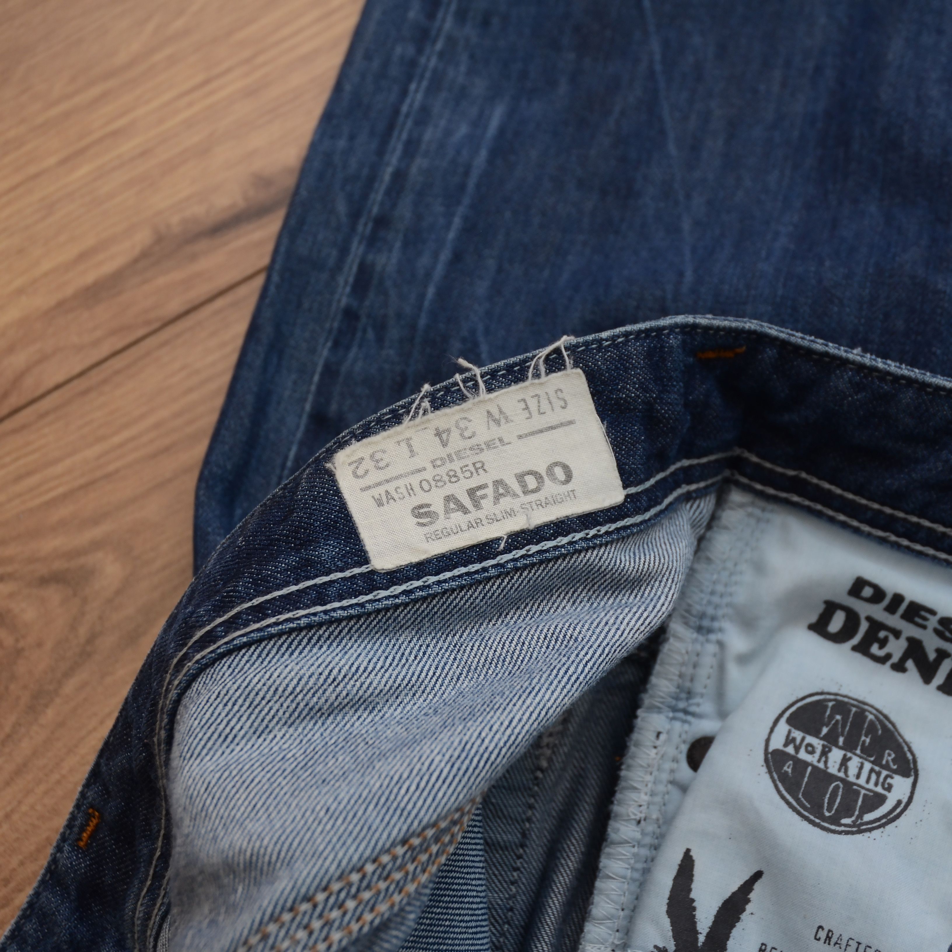 Diesel Diesel 3D Jeans Men W34 L30 Safado Straight Y2K Bootcut Size US 34 / EU 50 - 18 Thumbnail