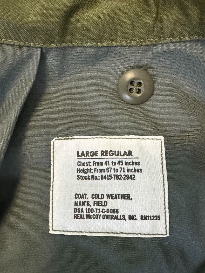 The Real McCoy's The Real McCoy'sM65 jacket, the most classic military-style Size US L / EU 52-54 / 3 - 3 Thumbnail