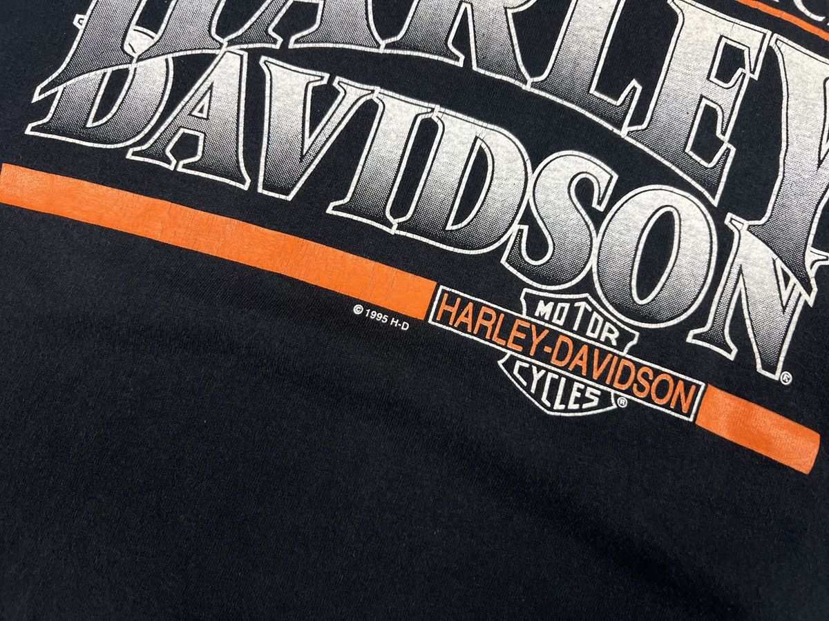 Band Tees × Harley Davidson × Vintage Vintage 1995 Harley Davidson USA Black Cotton Moto T Shirt Size US M / EU 48-50 / 2 - 14 Thumbnail