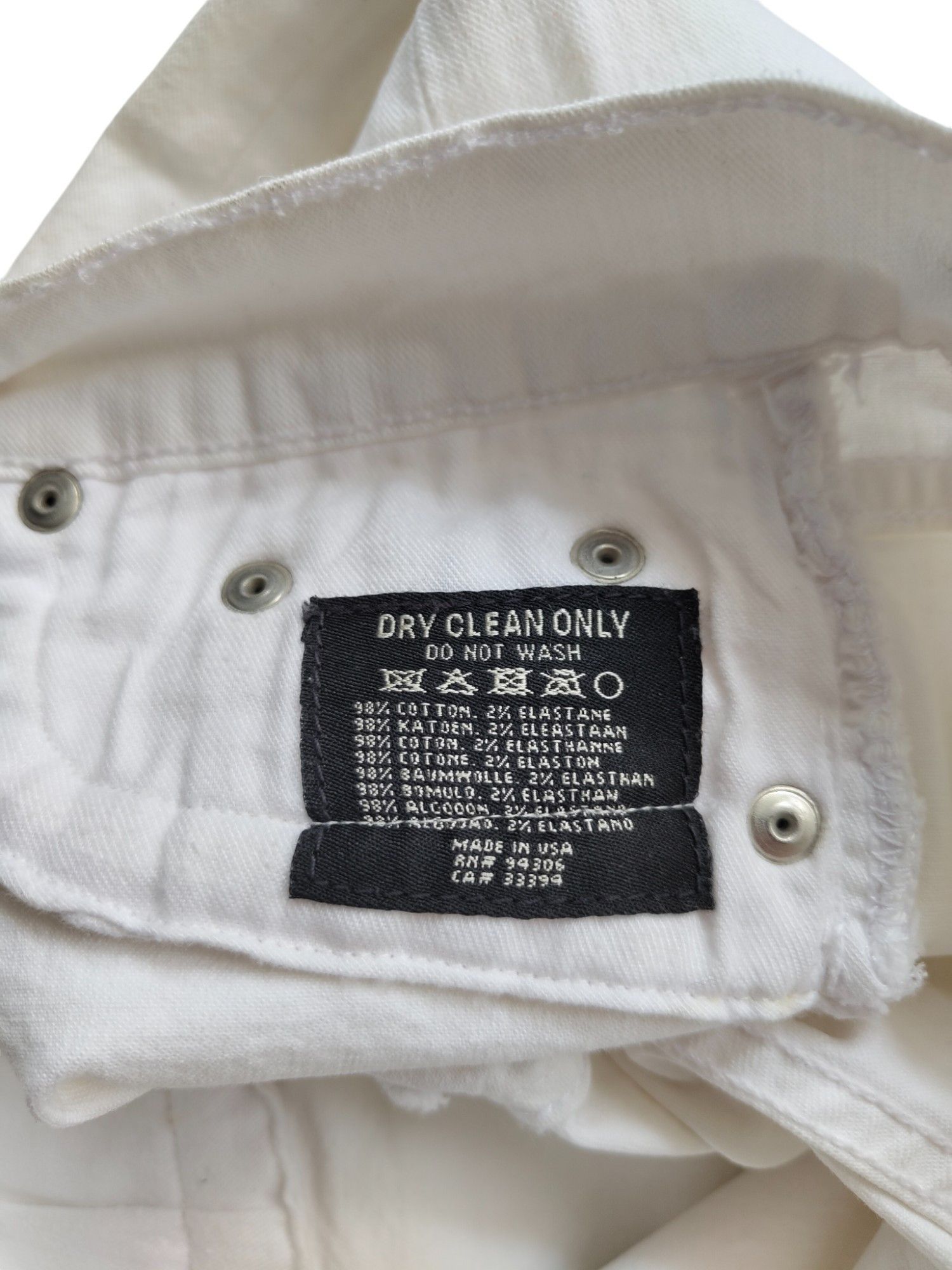 Ralph Lauren White Jeans With Logo Detail At The Back Size 25" / US 0 / IT 36 - 5 Thumbnail