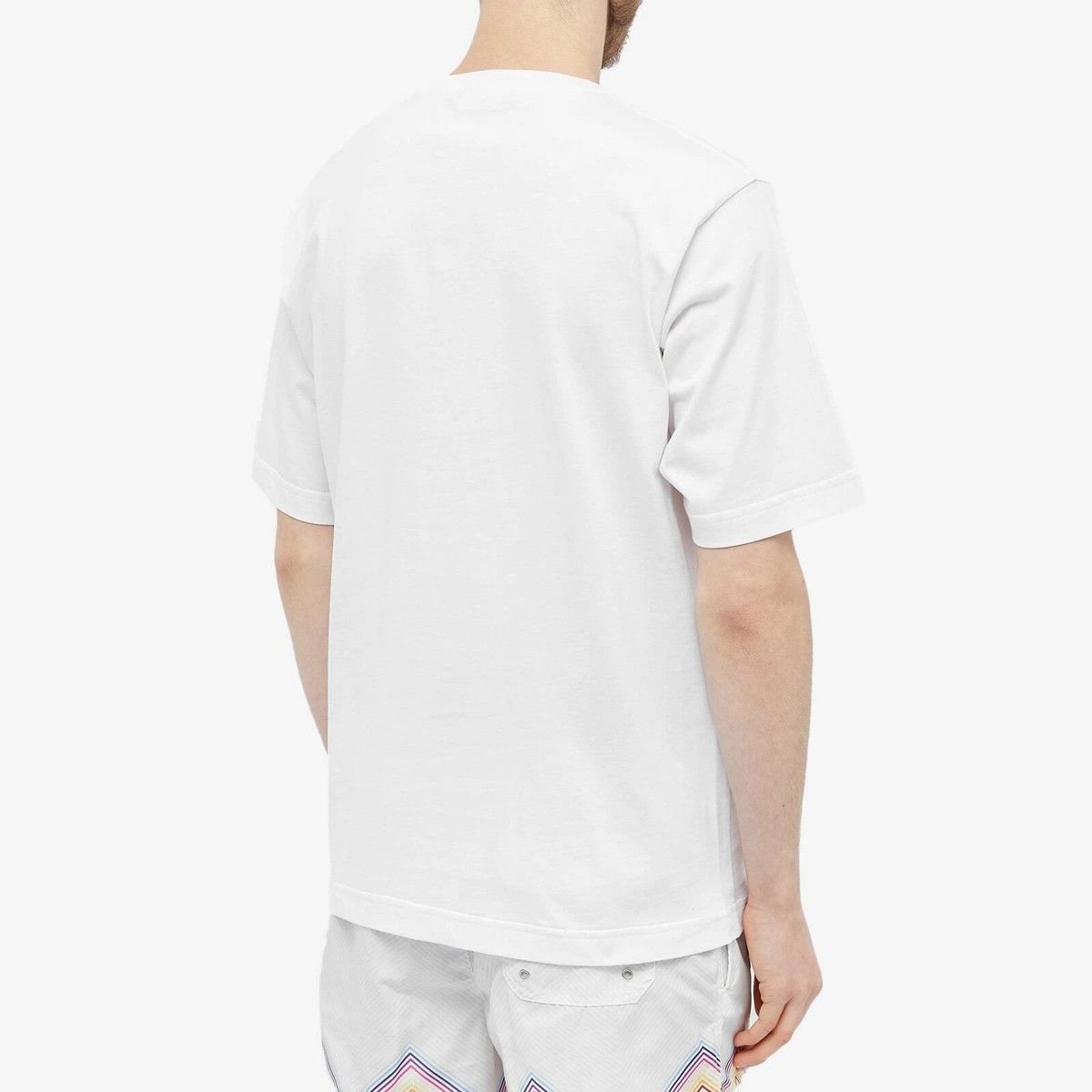 Missoni o1y0225 Logo Crewneck T-Shirt in White Size US XXL / EU 58 / 5 - 4 Thumbnail