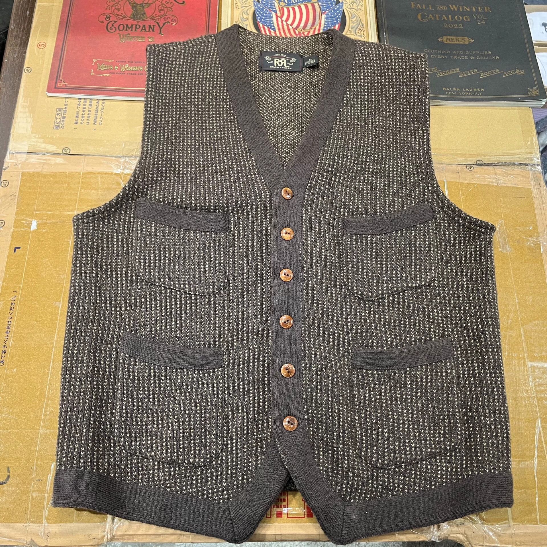 RRL Ralph Lauren RRL Wool Vest by Ralph Lauren Size US M / EU 48-50 / 2 - 1 Thumbnail
