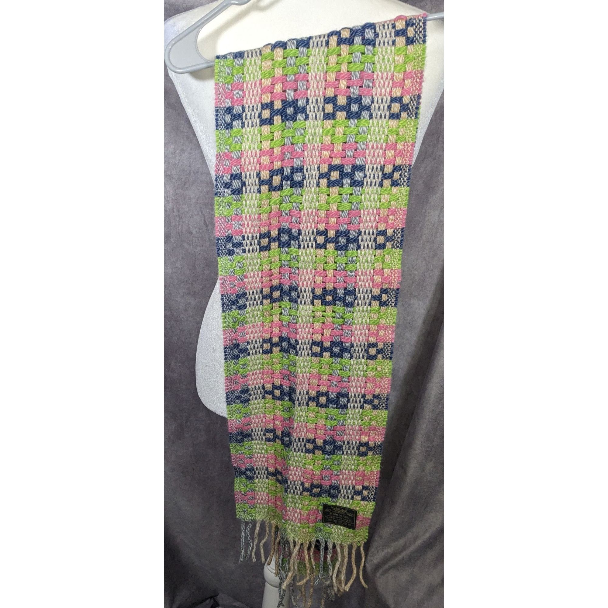 Other Rainbow Lamb's Wool Fringed Italian Scarf Size ONE SIZE - 9 Thumbnail
