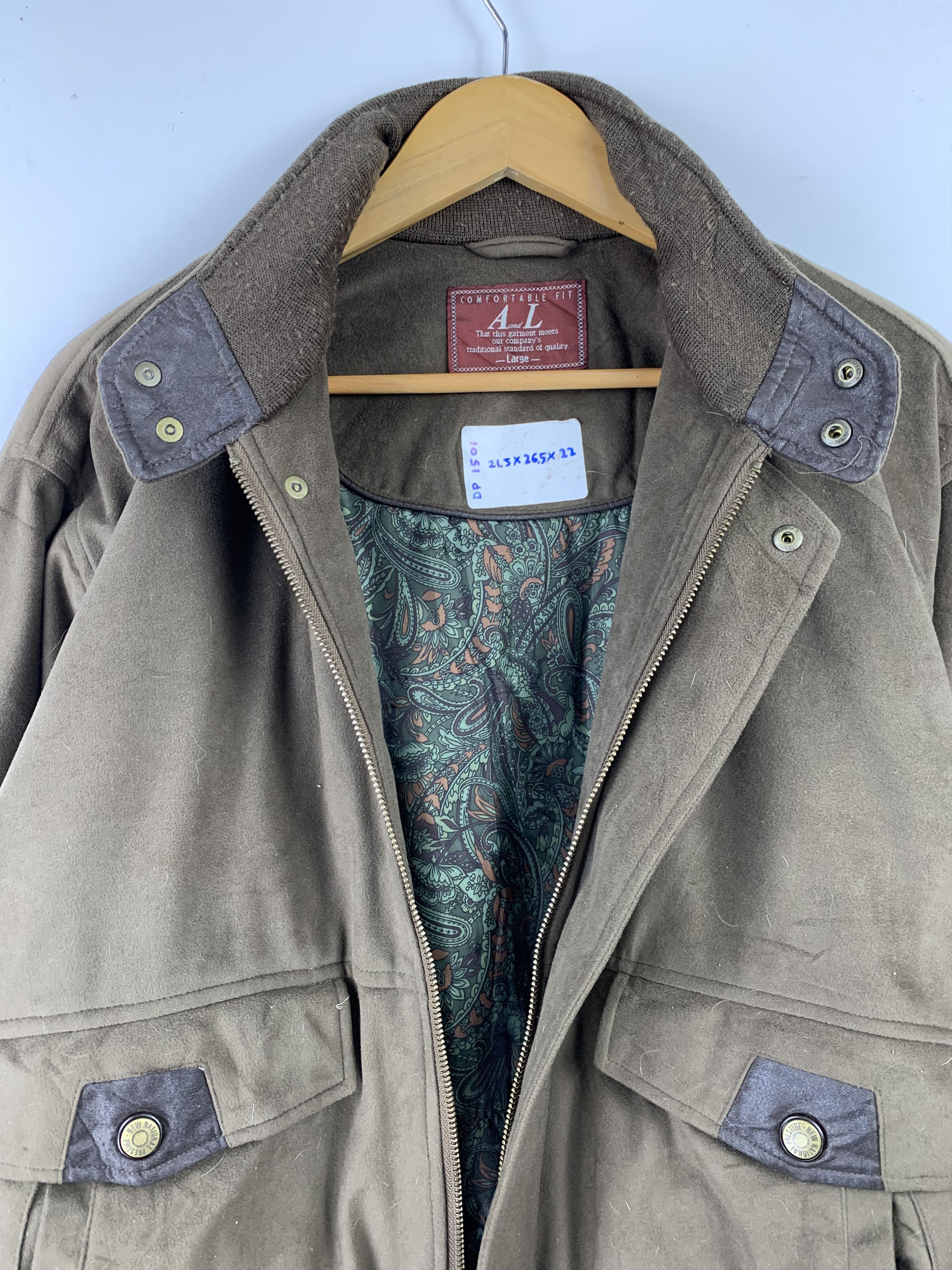 Japanese Brand Vintage 80s Japanese Brand wool Bomber Jackets J1501 Size US L / EU 52-54 / 3 - 12 Thumbnail