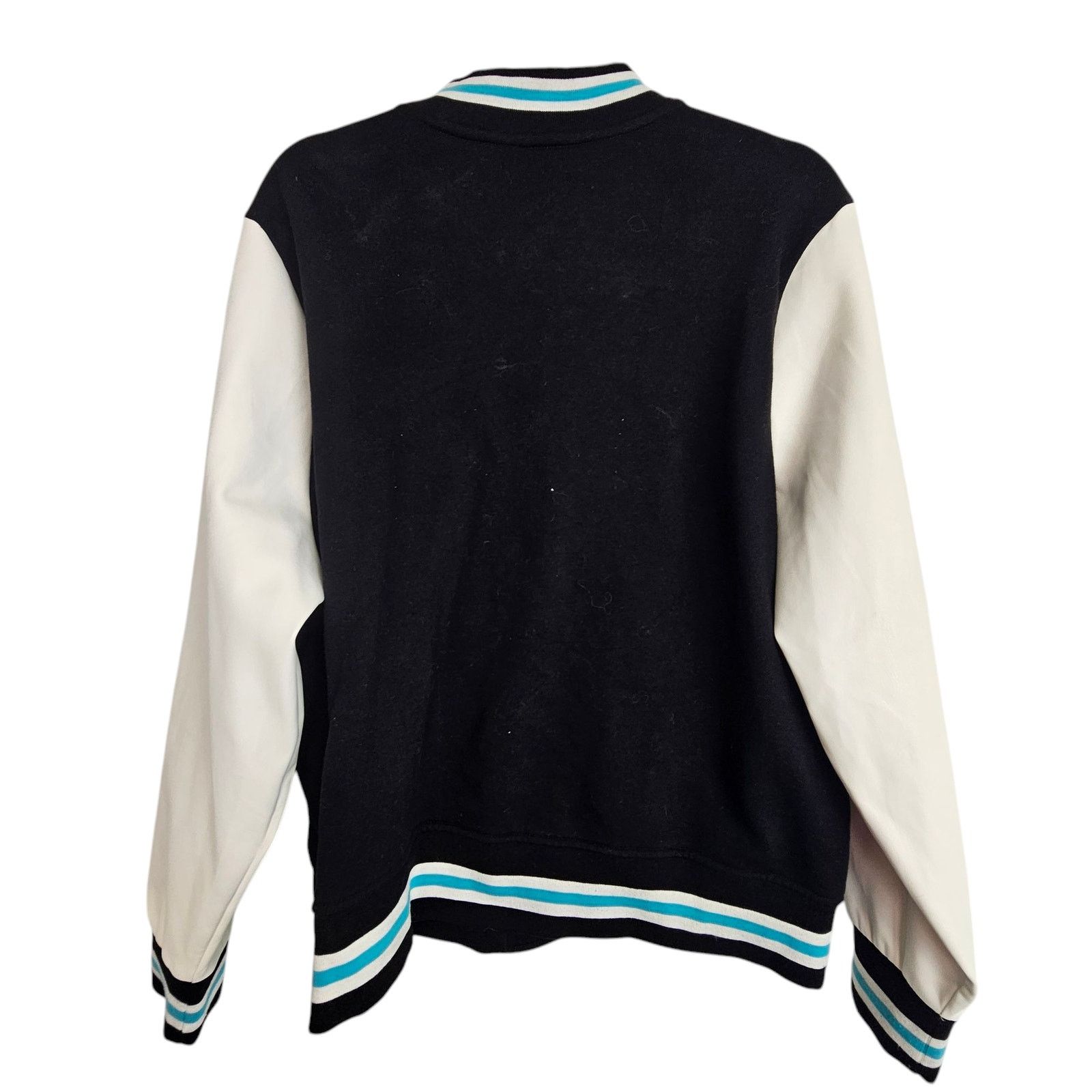 Torrid Torrid Womens Fleece Varsity Bomber Jacket Plus Size 1X Snap Size XL / US 12-14 / IT 48-50 - 8 Thumbnail