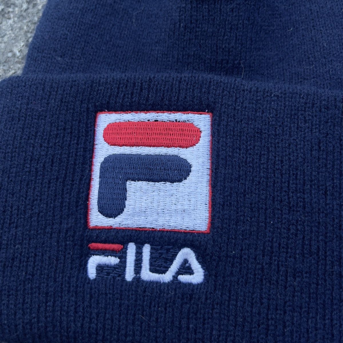 Fila × Vintage Vintage 90s FILA Logo Beanie Size ONE SIZE - 2 Thumbnail