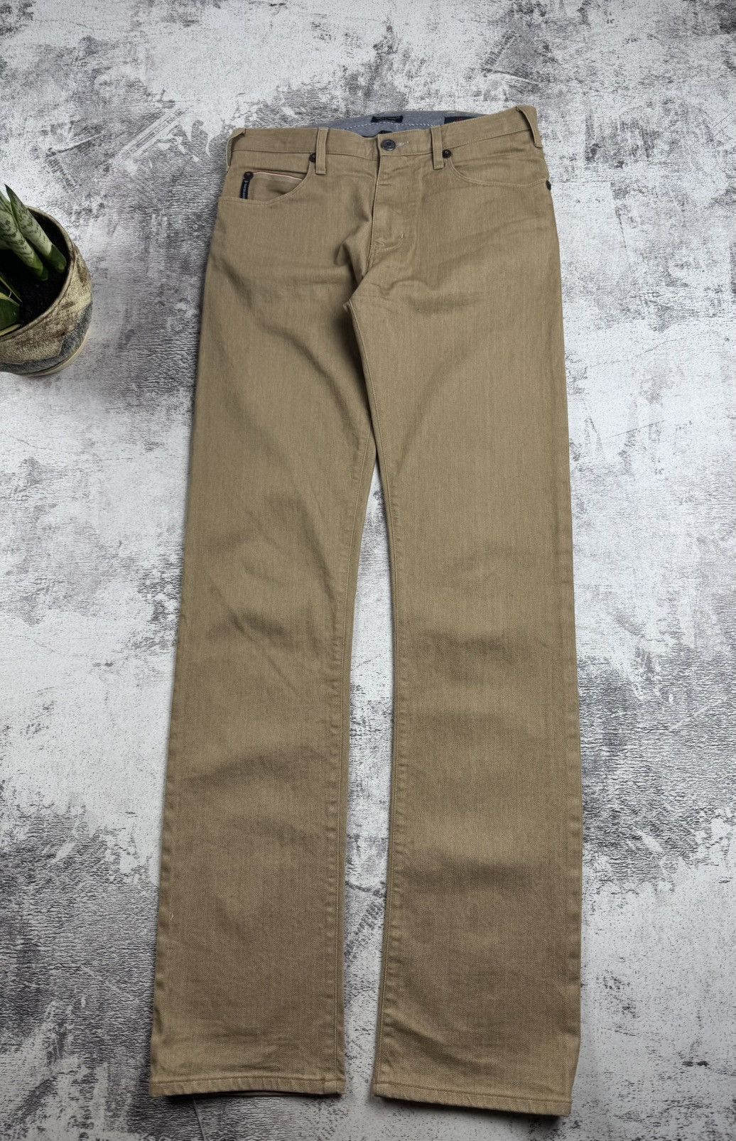 Armani Armani Jeans J45 Regular Fit Stretch Denim W30 L34 Beige GA Men’s Trousers Pants Size US 30 / EU 46 - 11 Thumbnail