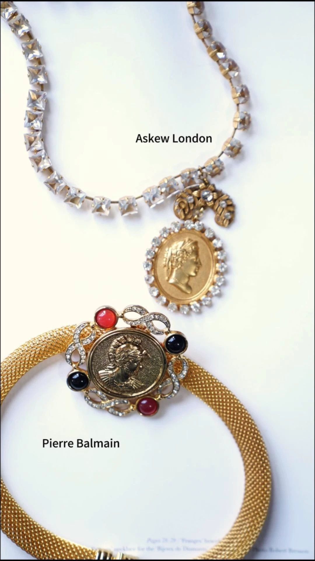 Pierre Balmain Pierre Balmain Paris Roman Coin Colored Gem Choker Size ONE SIZE - 1 Thumbnail