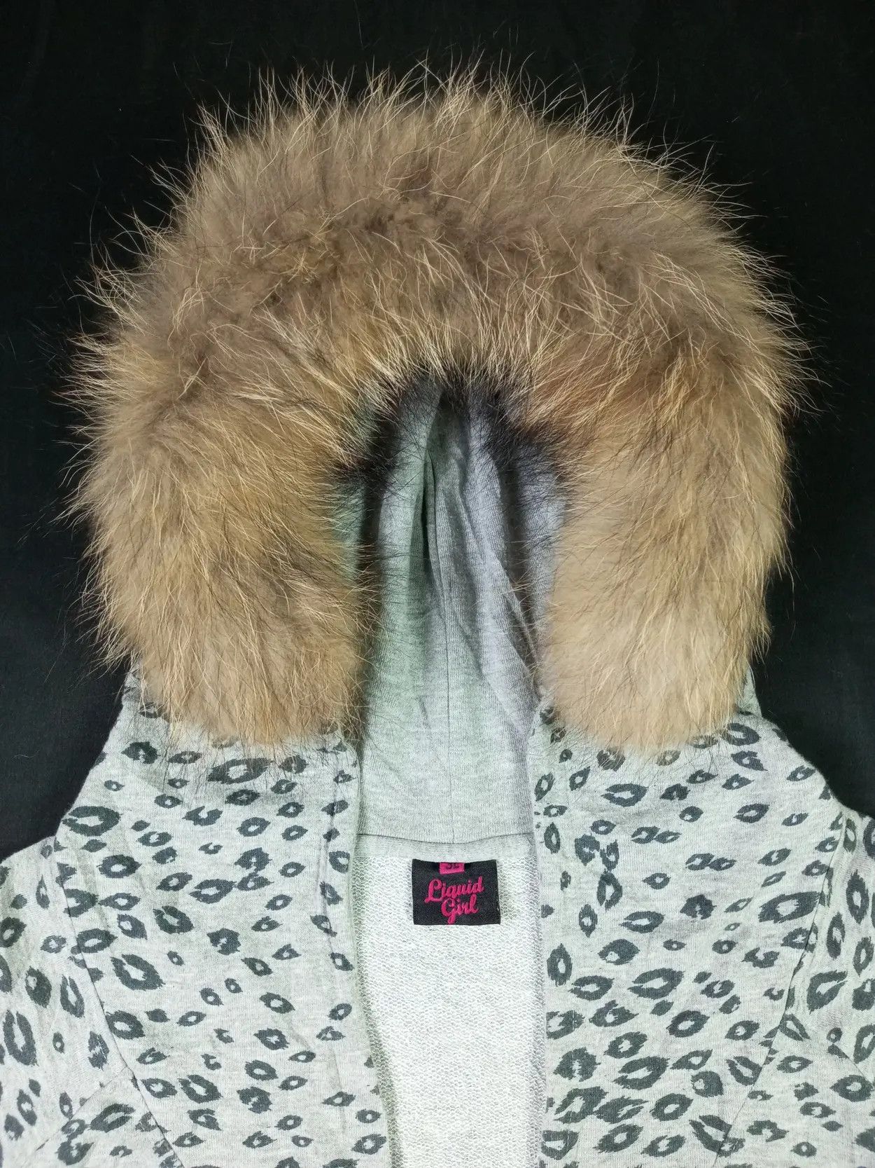 Japanese Brand × Le Grande Bleu (L.G.B.) LIQUID GIRL Oversized Fur Leopard Batwing Zip Hoodie Size US XXL / EU 58 / 5 - 15 Thumbnail