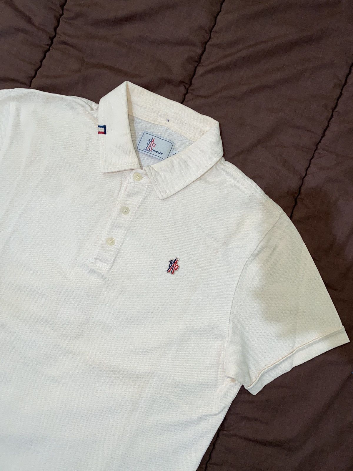 Moncler Grenoble Moncler grenoble off white polo Size US L / EU 52-54 / 3 - 1 Thumbnail