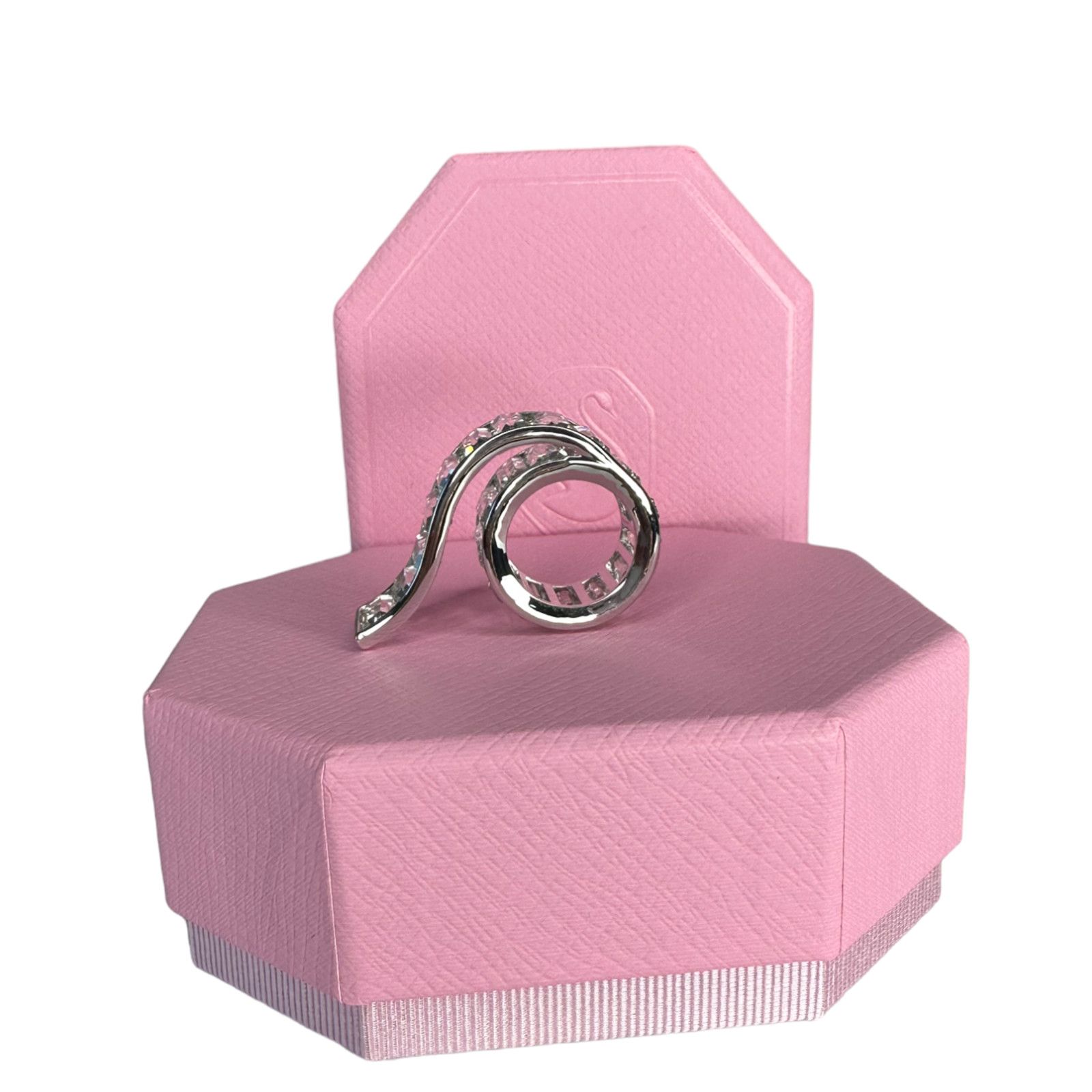 Swarovski Swarovski Matrix ring Baguette cut, White, Rhodium plated 6 Size ONE SIZE - 4 Thumbnail