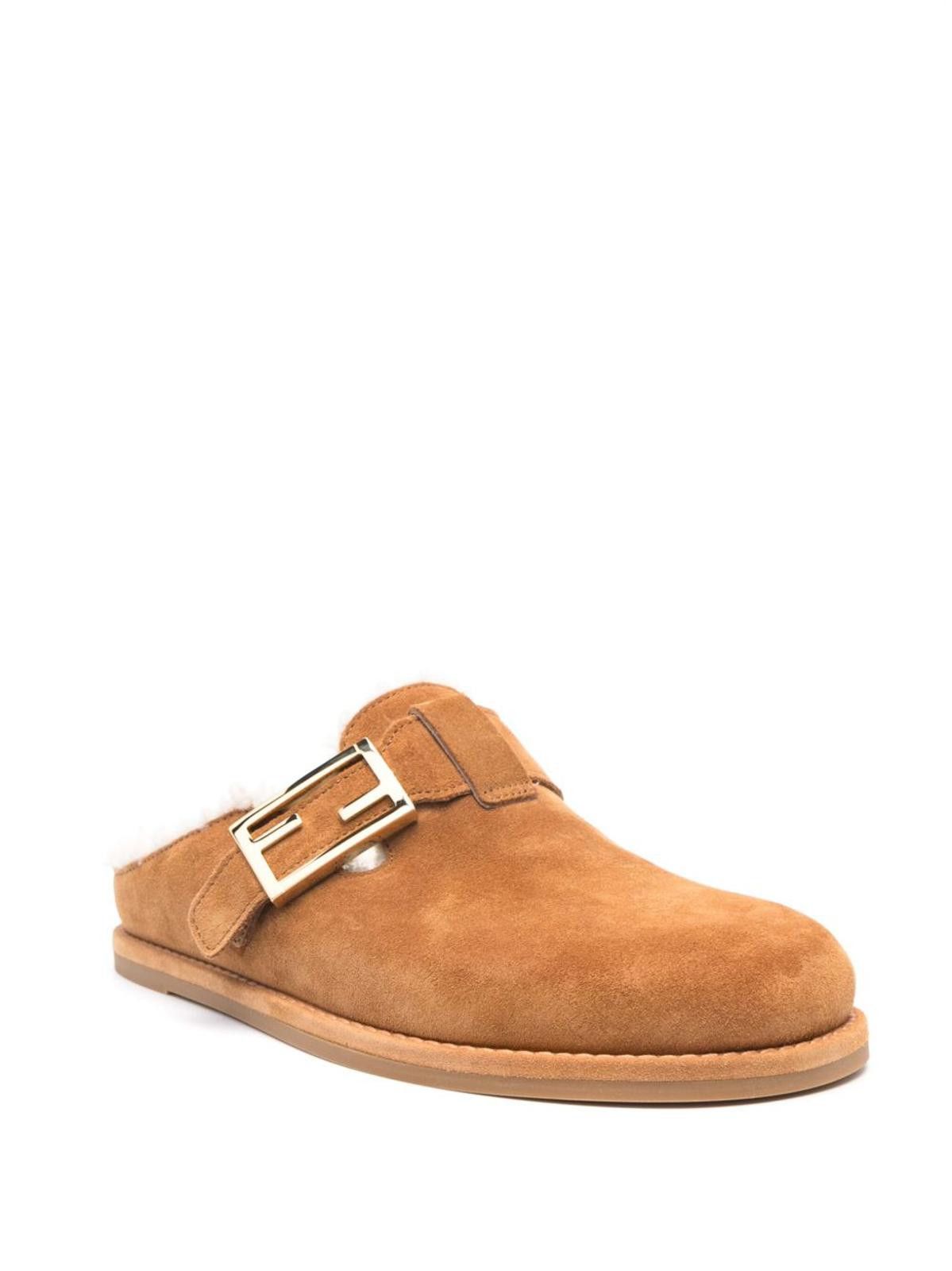 Fendi Fendi Feel Suede Slippers Size US 7.5 / IT 37.5 - 2 Thumbnail
