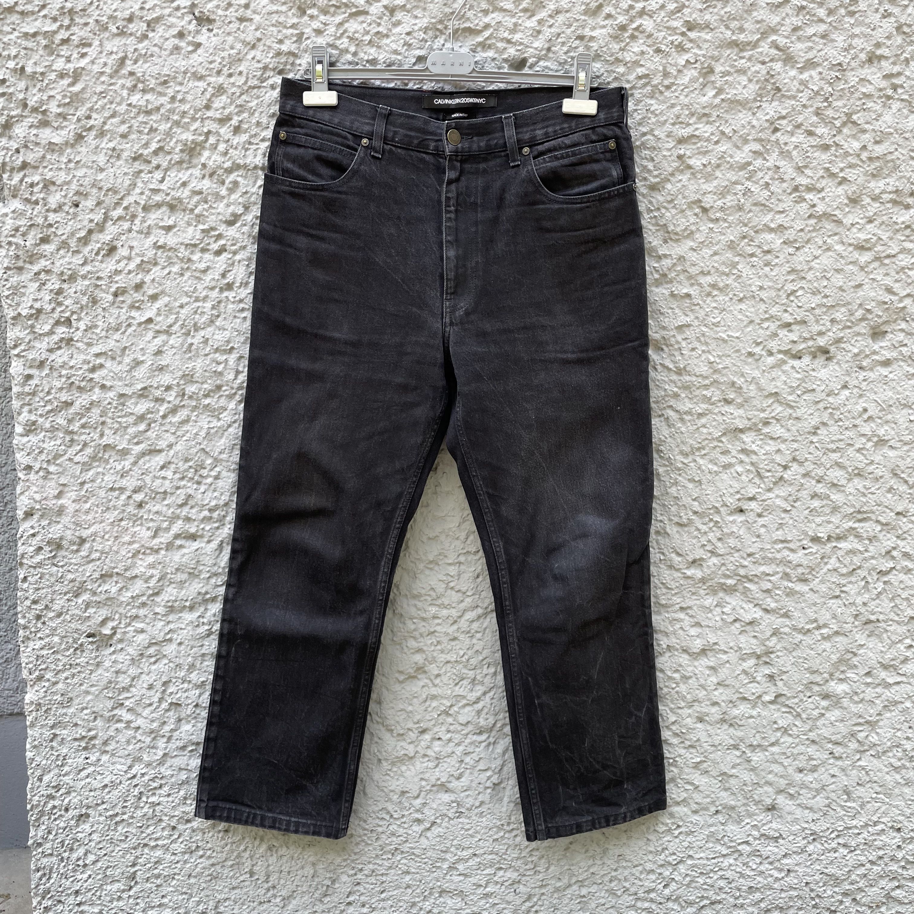 Calvin Klein 205W39NYC Calvin Klein 205w39nyc Raf Simons Black Denim Jeans  | Grailed