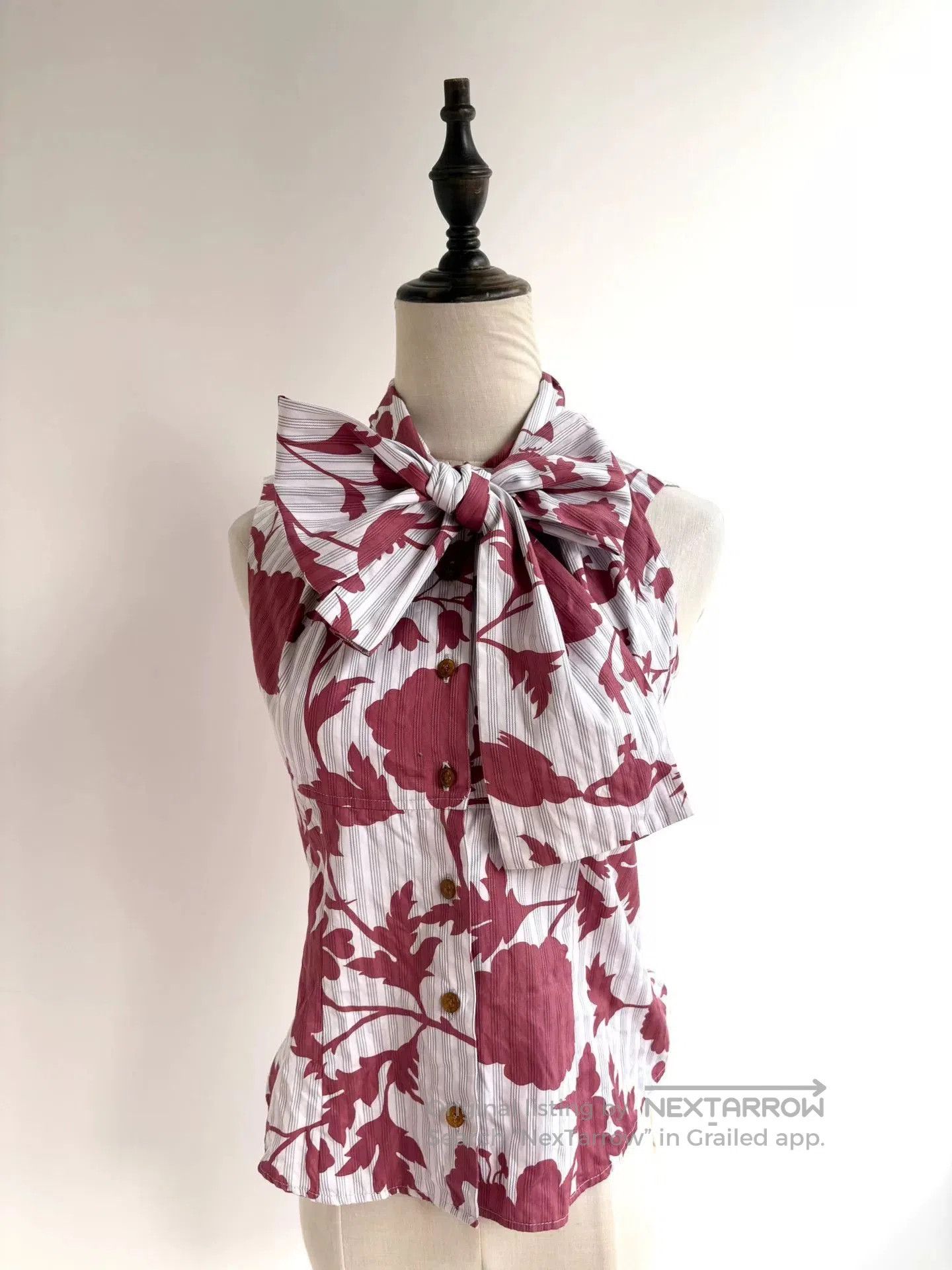 Vivienne Westwood vivienne westwood red floral bow blouse. Size XS / US 0-2 / IT 36-38 - 4 Thumbnail