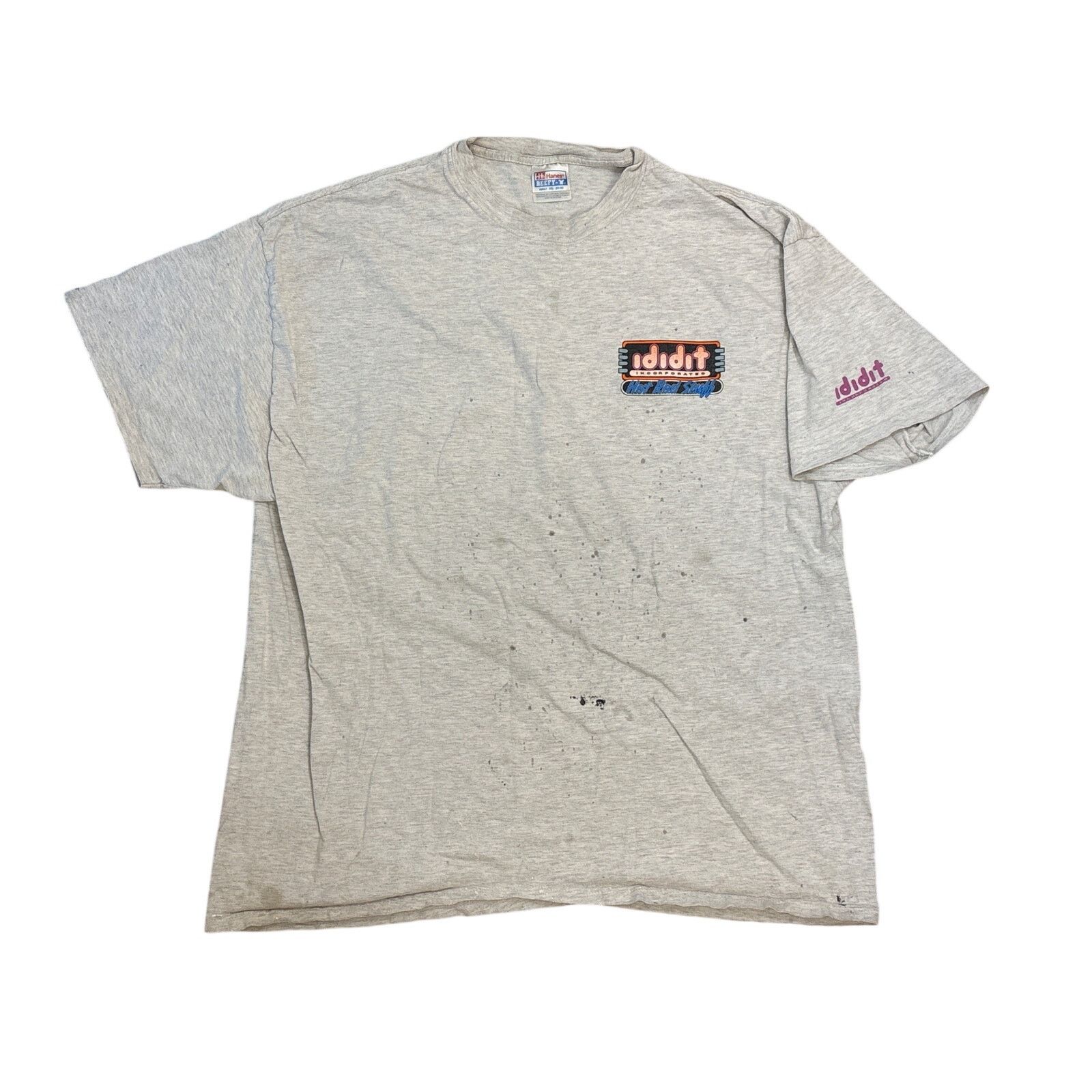 Hanes Vintage Y2K thrashed Ididit incorporated Hot Rod XXL shirt Size US XXL / EU 58 / 5 - 2 Thumbnail