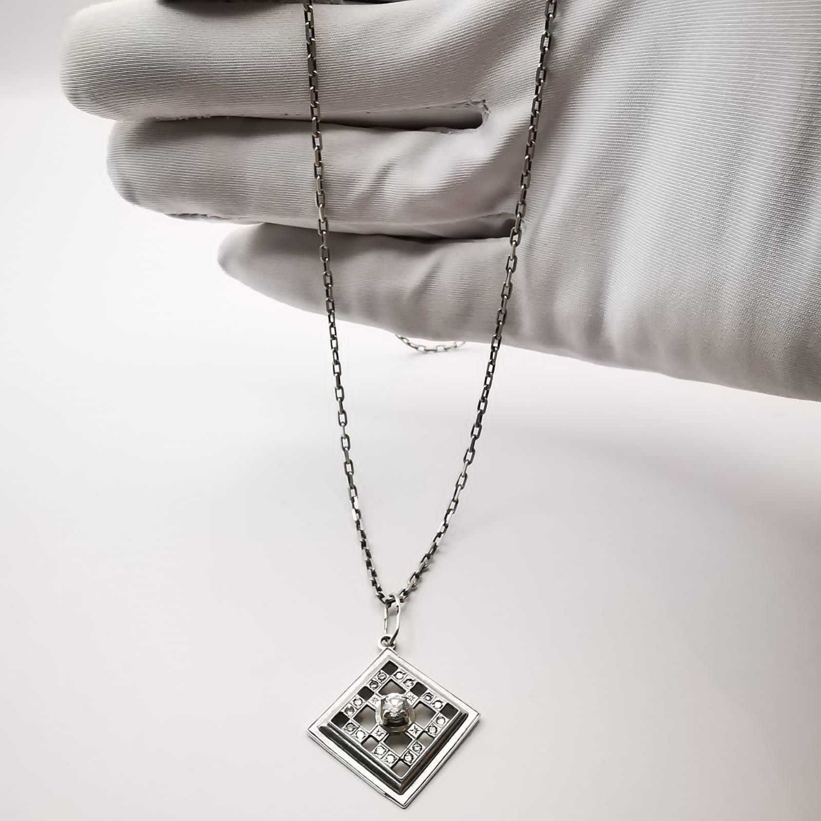 Vintage Vintage Stylish Women's Pendant ,Chain,925 Sterling Silver Size ONE SIZE - 4 Thumbnail