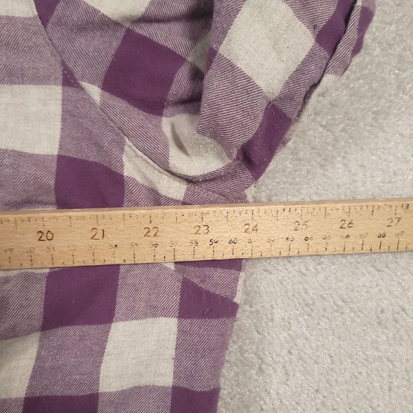 Vintage VINTAGE Noble Outfitters Shirt Womens 2XL Flannel Purple Plaid Button-Down Western Size XXL / US 16-18 / IT 52-54 - 4 Thumbnail