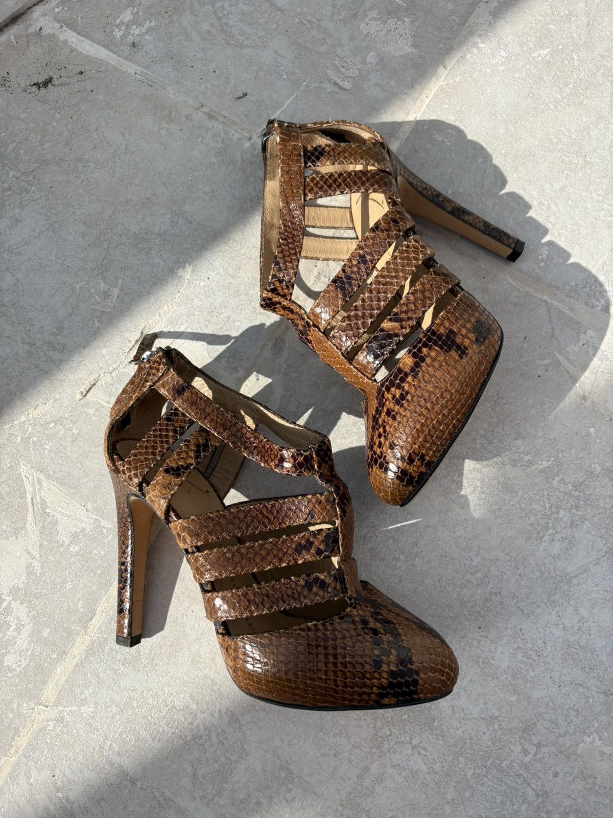 Giuseppe Zanotti Giuseppe zanotti vicini snakeskin heels Size US 6 / IT 36 - 16 Thumbnail