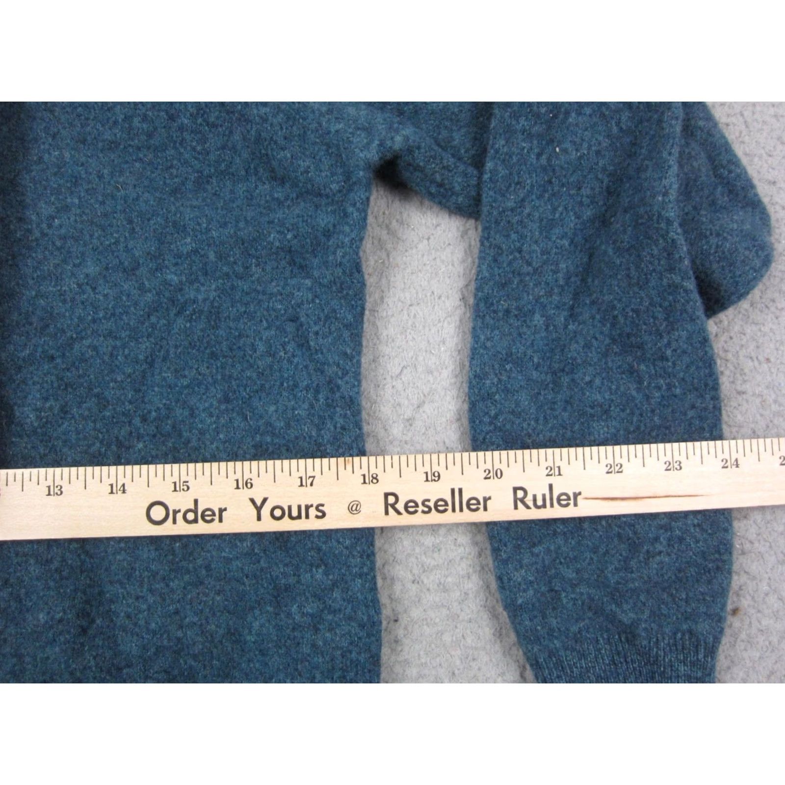 Lands' End VINTAGE Lands' End Sweater Womens M Blue Wool Turtleneck Knit Pullover 80s 90s USA Mens Womens Girls Boys Size M / US 6-8 / IT 42-44 - 7 Thumbnail