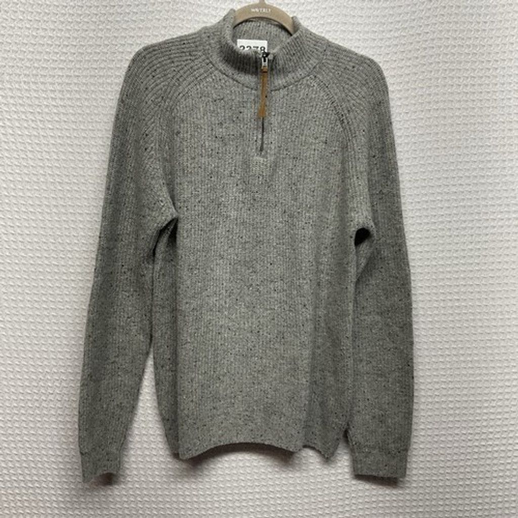 Flint And Tinder Flint and Tinder Gray1/4 Zip MockNeck Sweater Pullover Men M Size US M / EU 48-50 / 2 - 7 Thumbnail