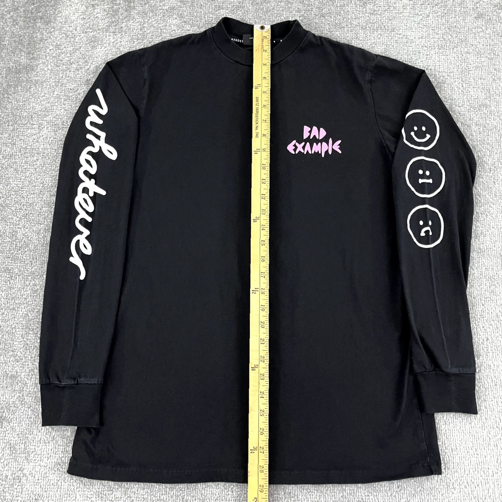 Lazy Oaf LAZY OAF Shirt Womens OS One Size Black Bad Example Weirdos Graphic Tee Skater Shirt Size ONE SIZE - 6 Thumbnail
