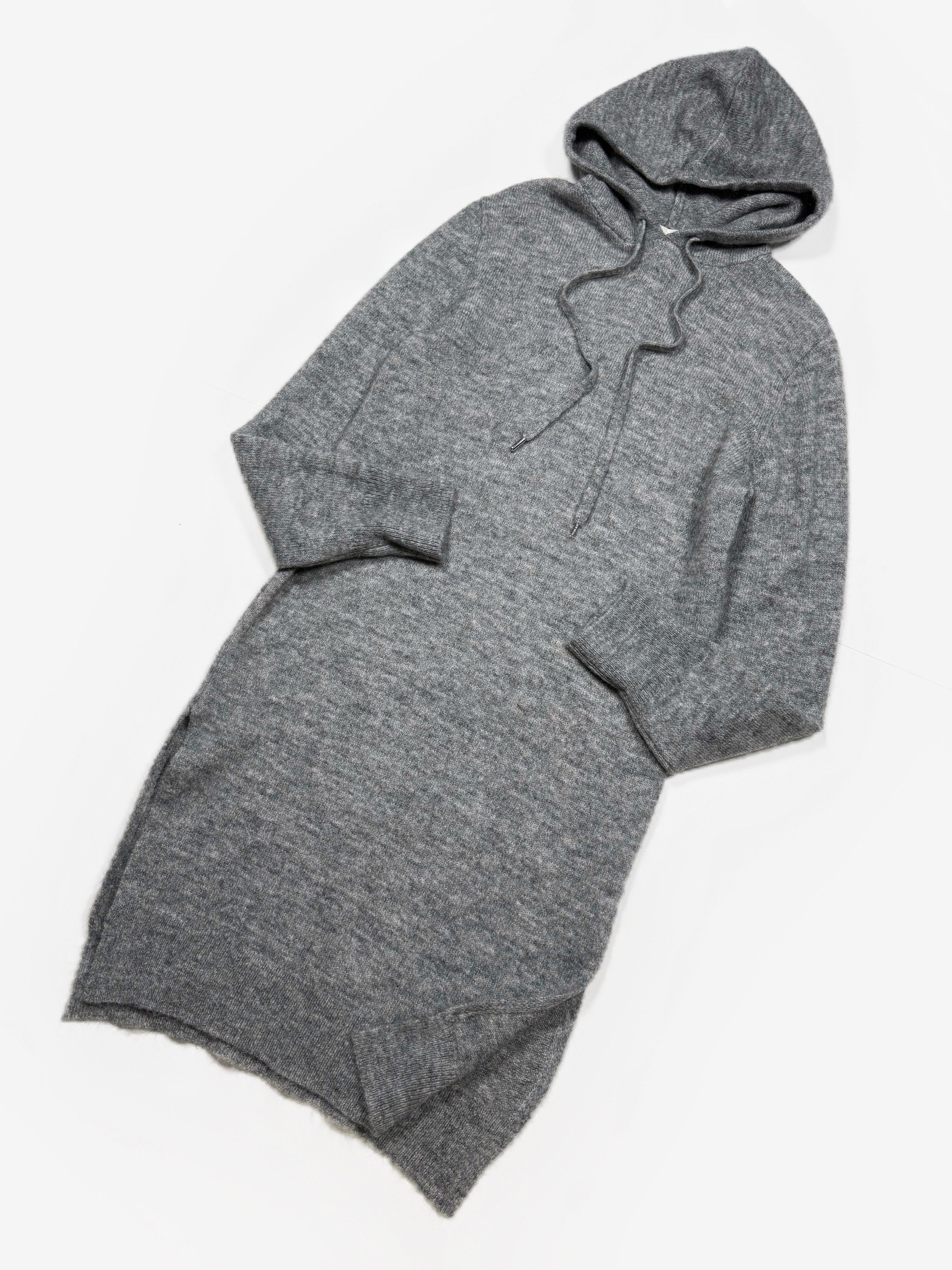H&M H&M Wool Knit Hooded Maxi Dress Sweater (XS) Size XS / US 0-2 / IT 36-38 - 1 Thumbnail
