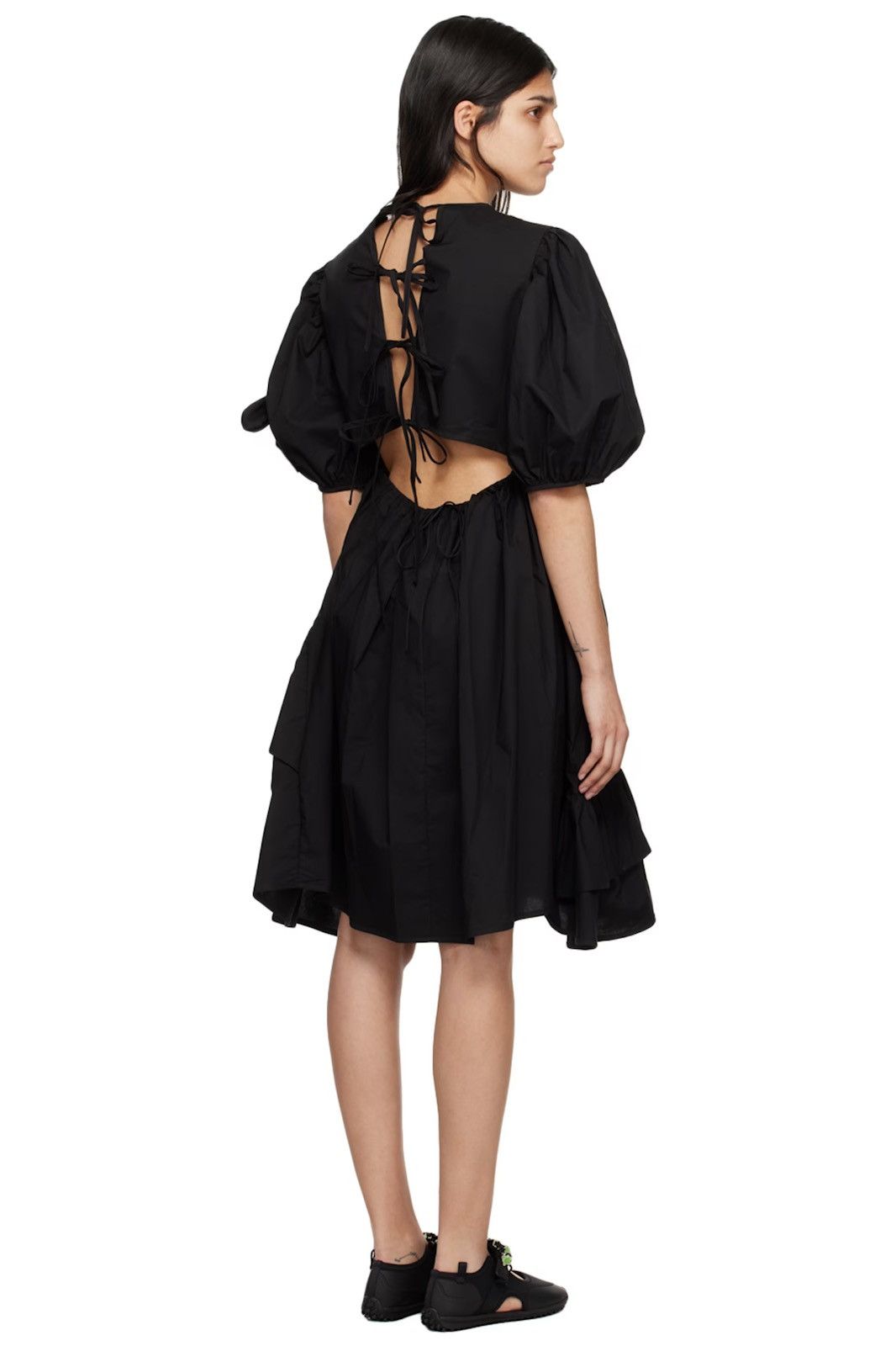 Cecilie Bahnsen CECILIE BAHNSEN Black Danita Midi Dress size US 8 Size M / US 6-8 / IT 42-44 - 11 Thumbnail