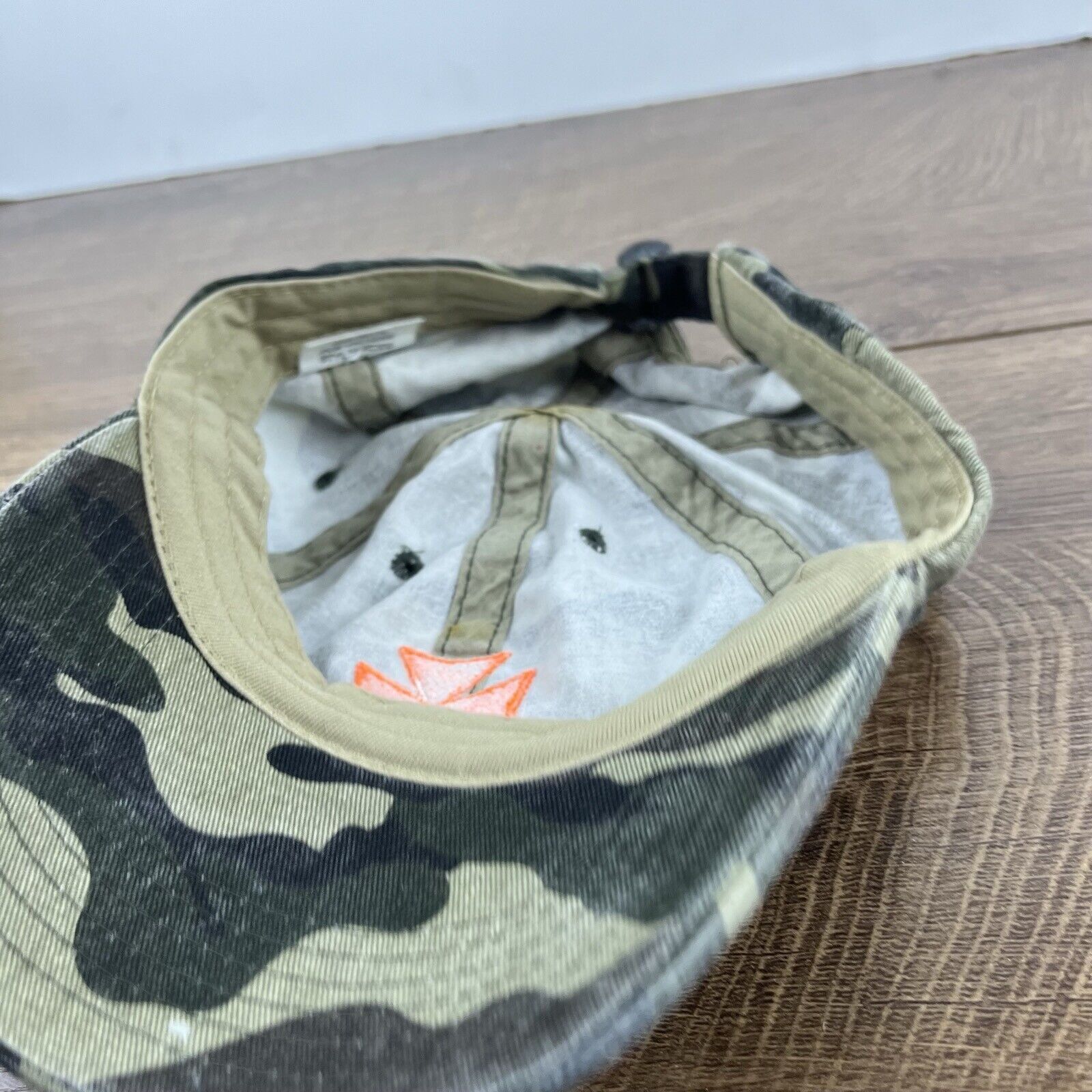 Other Cross Hat Motorcycle Biker Hat Camo Green Hat Adjustable Hat Size ONE SIZE - 12 Thumbnail