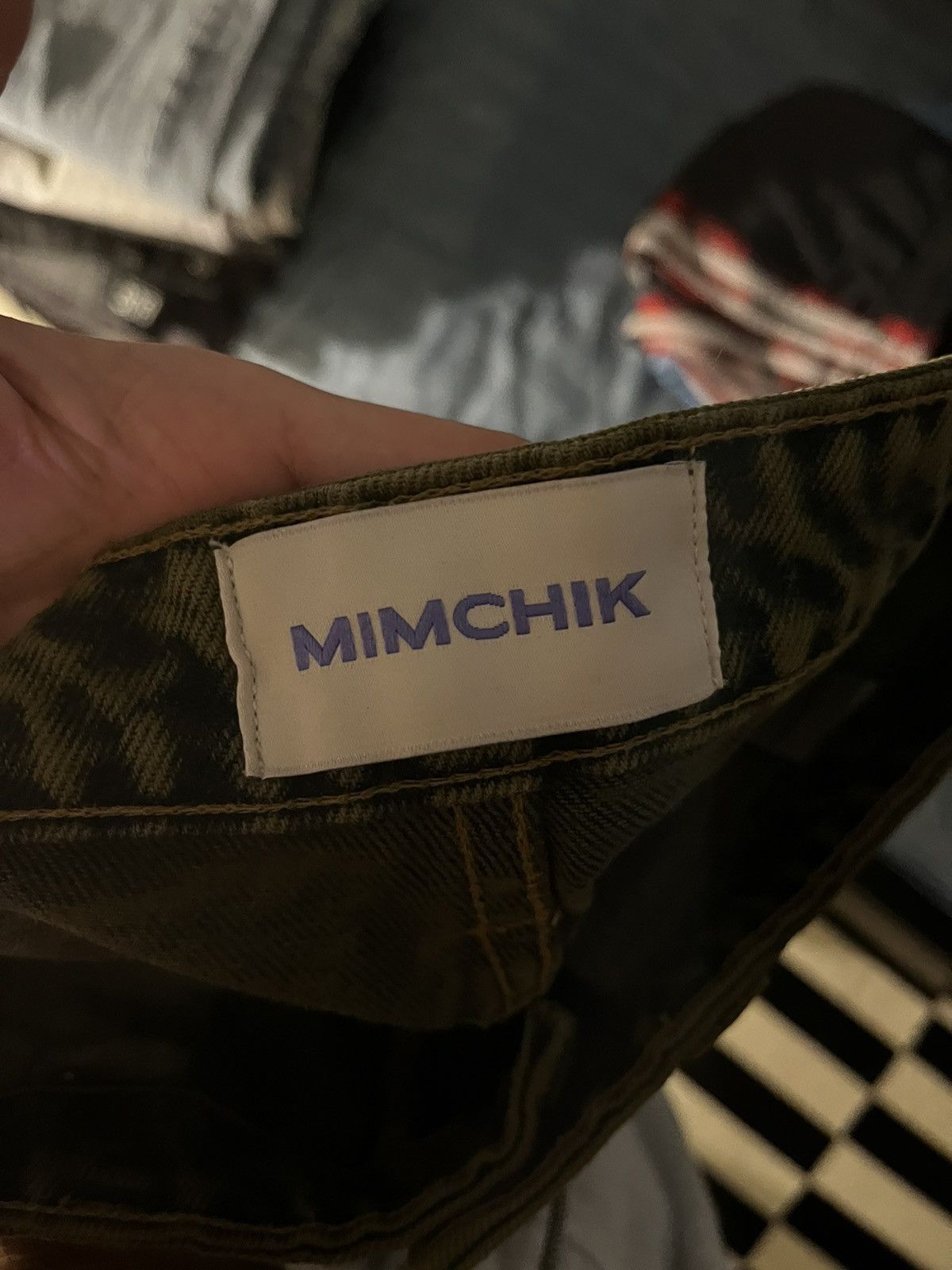 Designer × Japanese Brand Mimchik acid washed wide legged carpenter pants Size US 31 - 3 Thumbnail