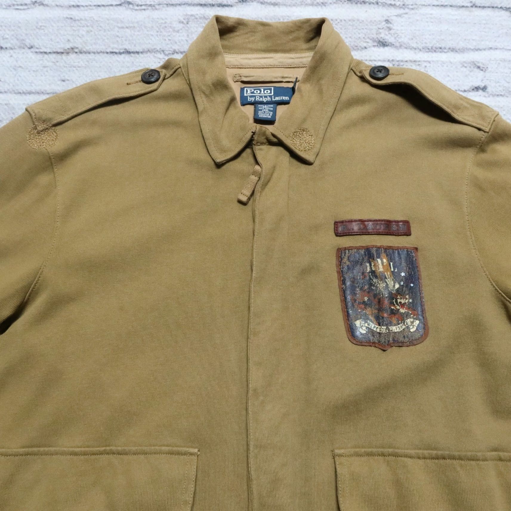 Polo Ralph Lauren VINTAGE Polo Ralph Lauren Soaring Tigers Military Jacket Men Medium Green Polo Ralph Lauren Military Jacket Mens Medium Green 90s Size US M / EU 48-50 / 2 - 3 Thumbnail