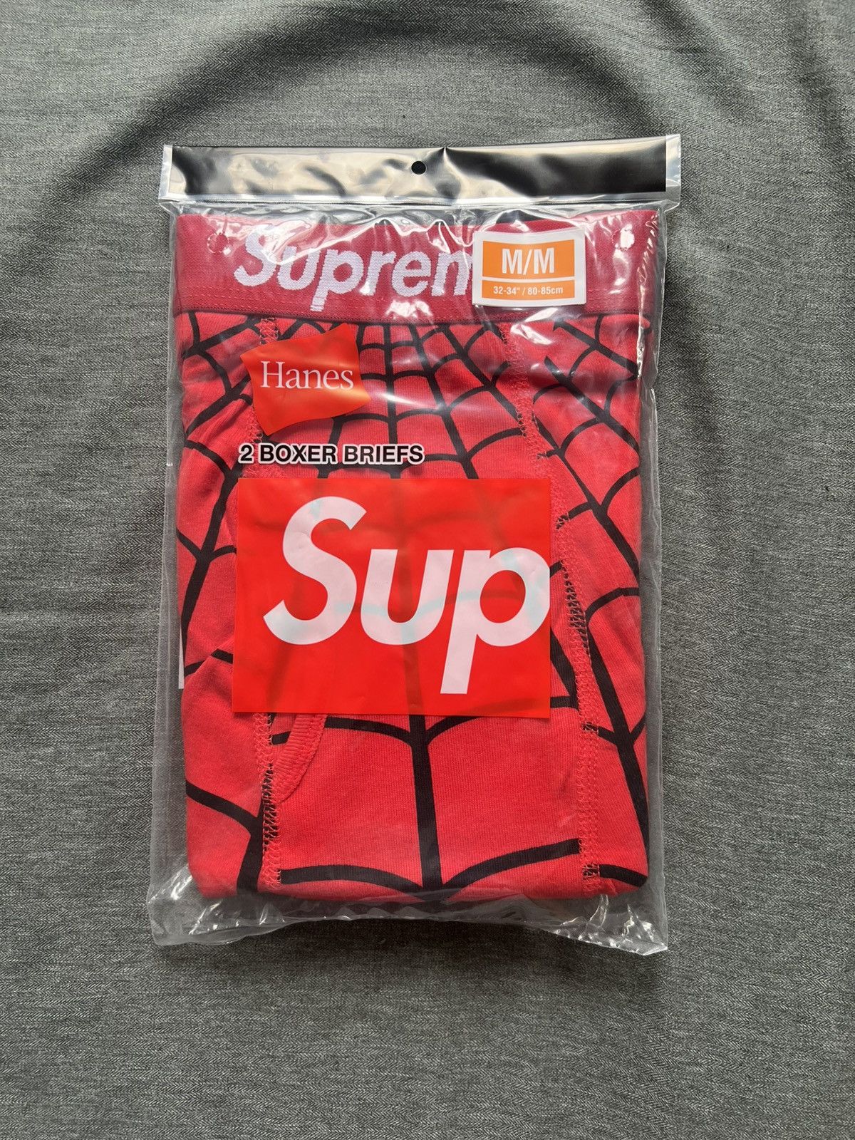 Supreme Supreme Hanes Spider-Man Boxer Briefs (2 Pack) Red Medium Size ONE SIZE - 1 Thumbnail