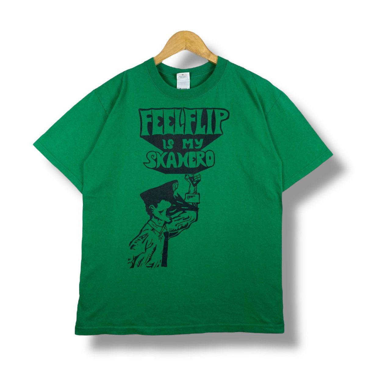 Band Tees × Japanese Brand × Vintage Vintage 00's FEELFLIP Is My Ska Hero Japanese Band Tee Shirt Size US M / EU 48-50 / 2 - 1 Thumbnail