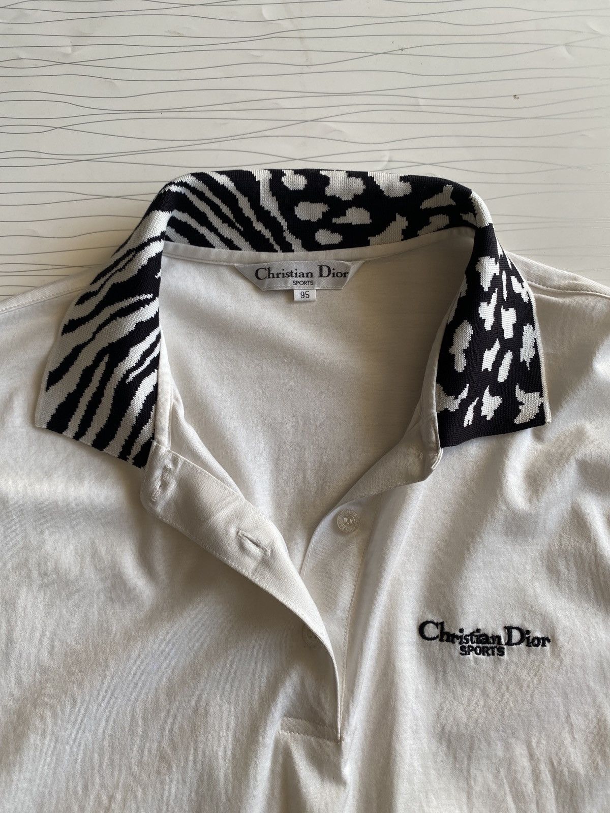 Christian Dior Monsieur Vintage Christian Dior Golf Long Sleeve Polo Tee Size US M / EU 48-50 / 2 - 15 Thumbnail