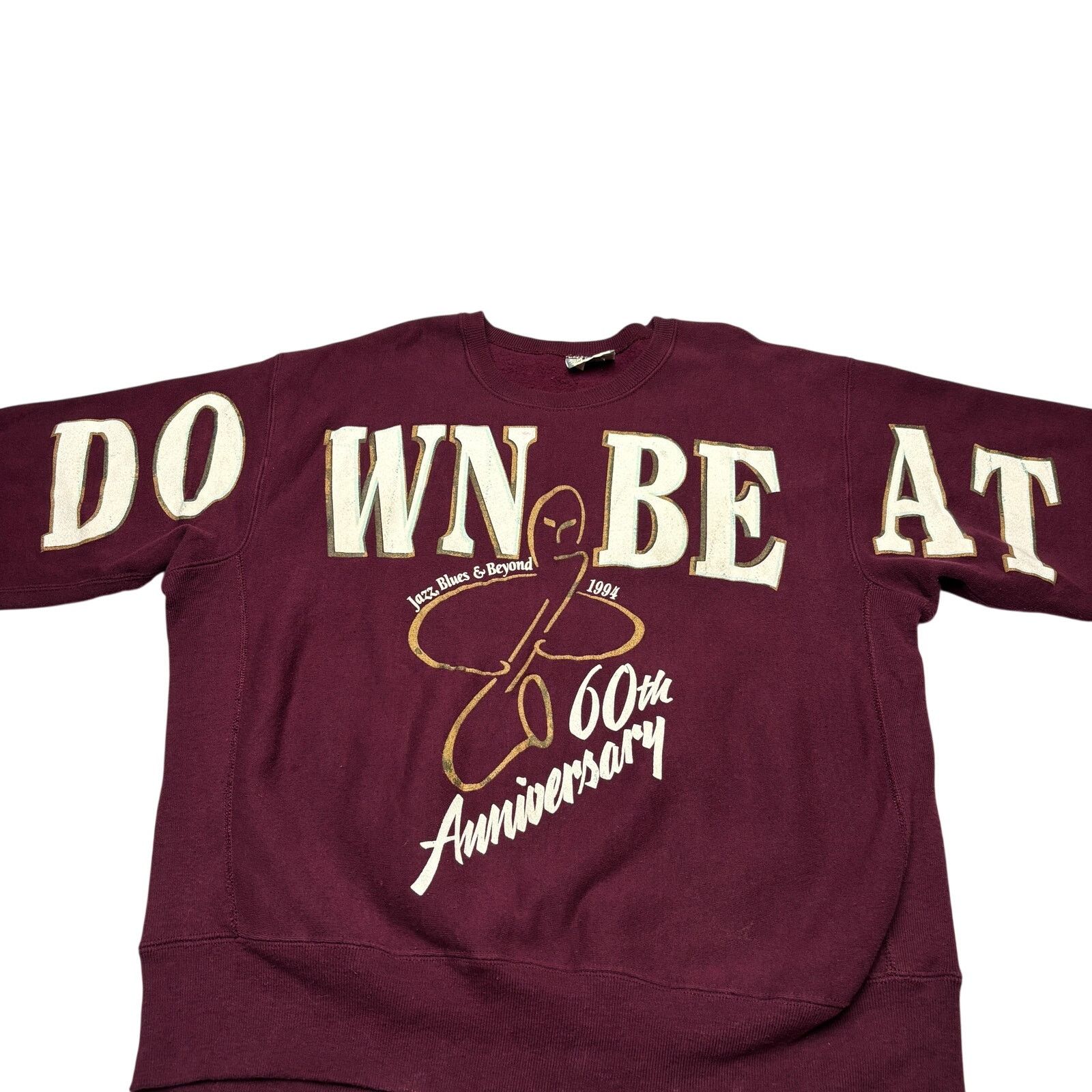 Lee × Vintage VTG 1994 Downbeat 60th Anniversary Sweatshirt XL Jazz Blues Size US XL / EU 56 / 4 - 2 Thumbnail