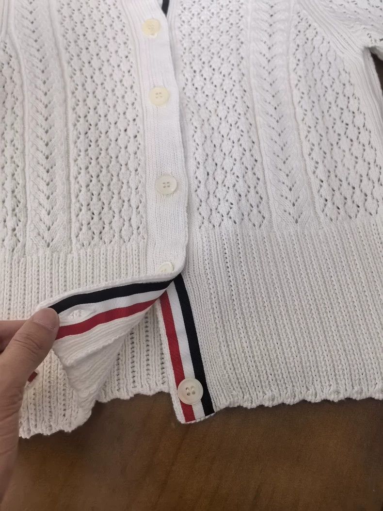 Thom Browne Thom browne Short-sleeved cardigan 2505-Nextarrow Size S / US 4 / IT 40 - 3 Thumbnail