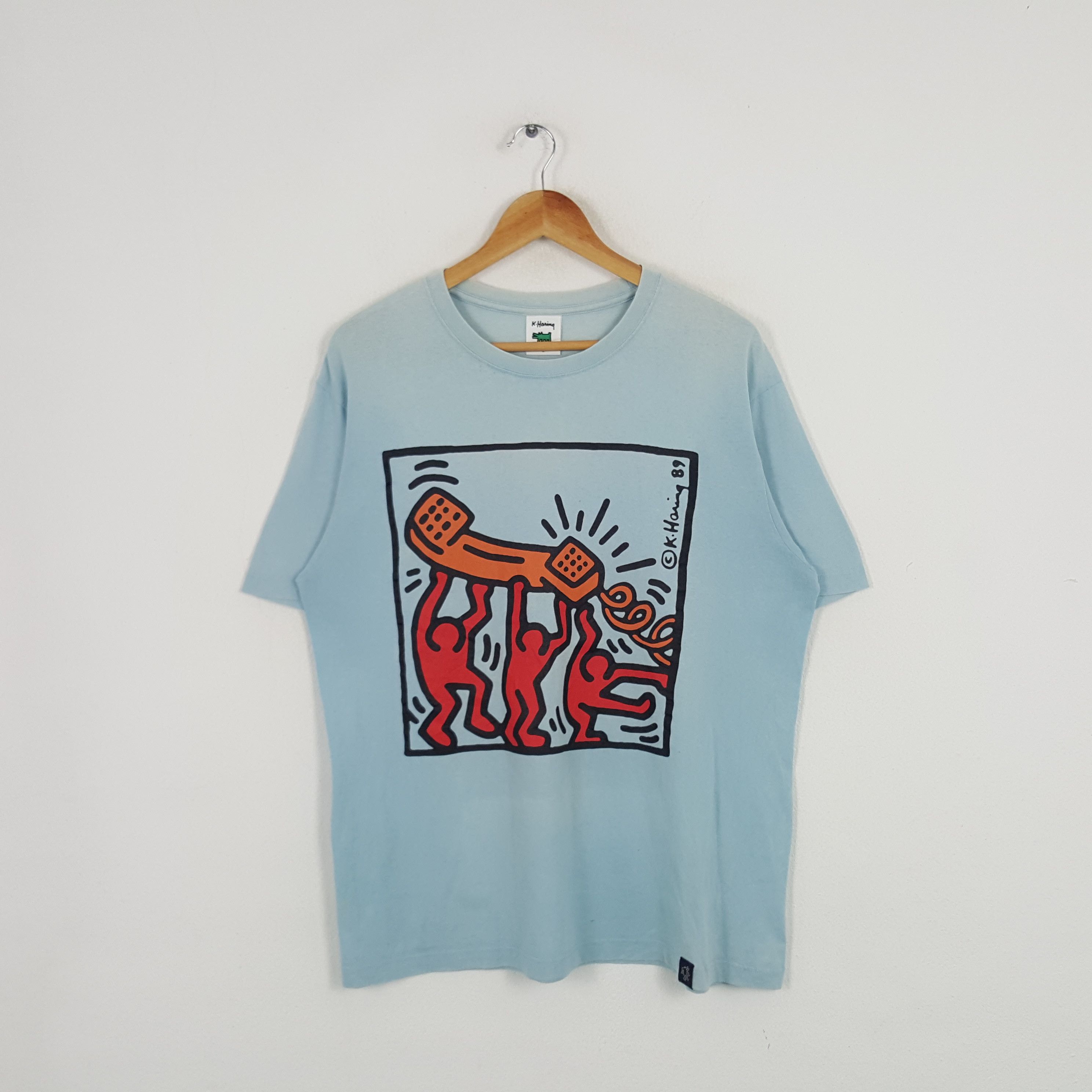Japanese Brand × Keith Haring × Vintage Vintage Keith Haring American Artists Tshirt Size US L / EU 52-54 / 3 - 1 Thumbnail