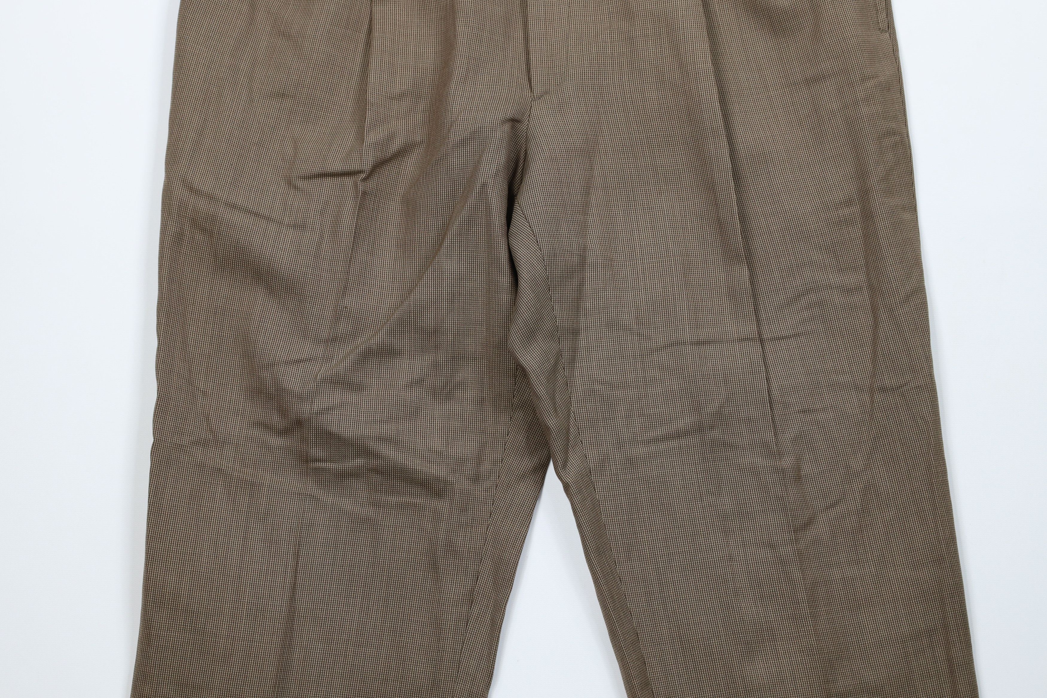 Vintage Vintage 90s Streetwear Wool Wide Leg Chino Pants Brown Size US 36 / EU 52 - 3 Thumbnail