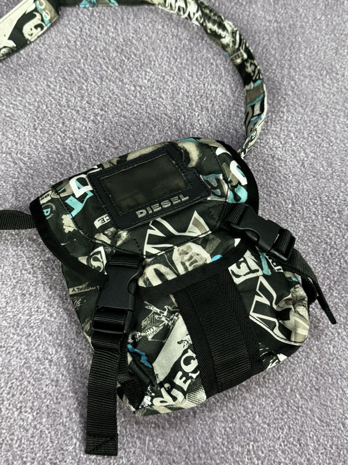 Diesel Y2K Diesel Spray Logo Coloured Vintage Shoulder Bag Size ONE SIZE - 2 Thumbnail