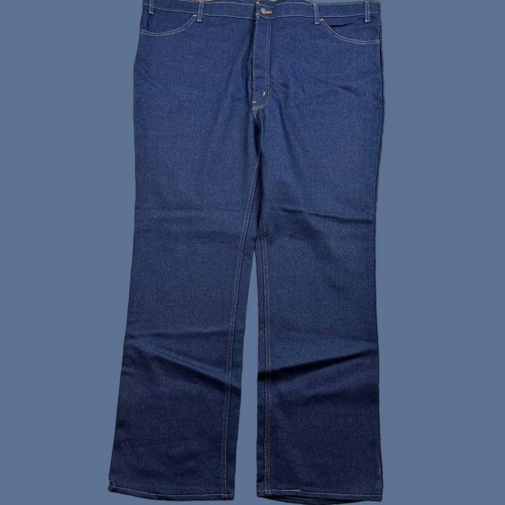 Levi's Vintage Levi's Jeans Mens 50x32 Dark Wash Skosh More Room Stretch USA 80s NOS Size US 34 / EU 50 - 1 Thumbnail