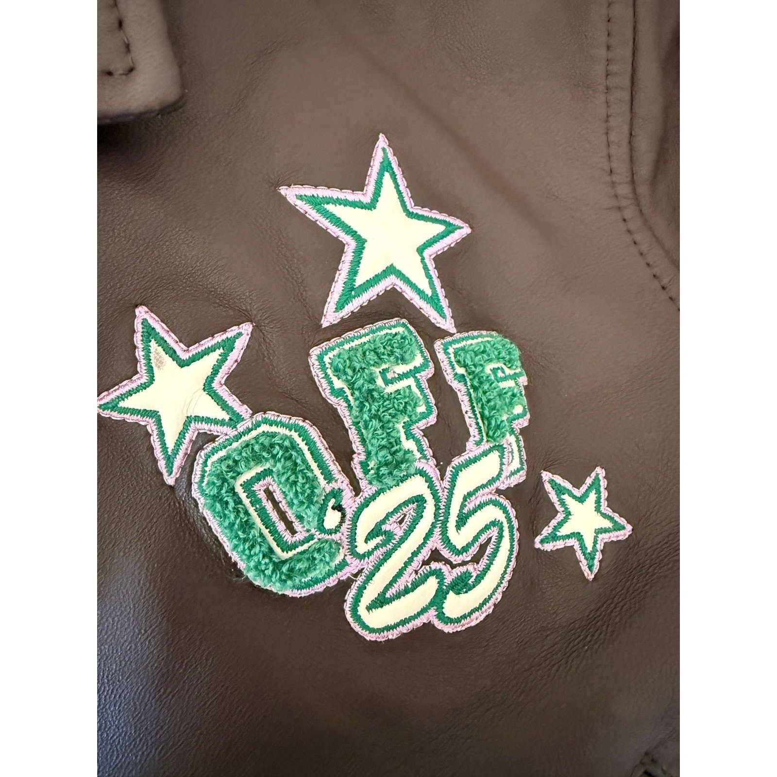 Off-White Off-White Virgil Abloh Trap House Crop Leather Varsity IT 40 Size S / US 4 / IT 40 - 11 Thumbnail