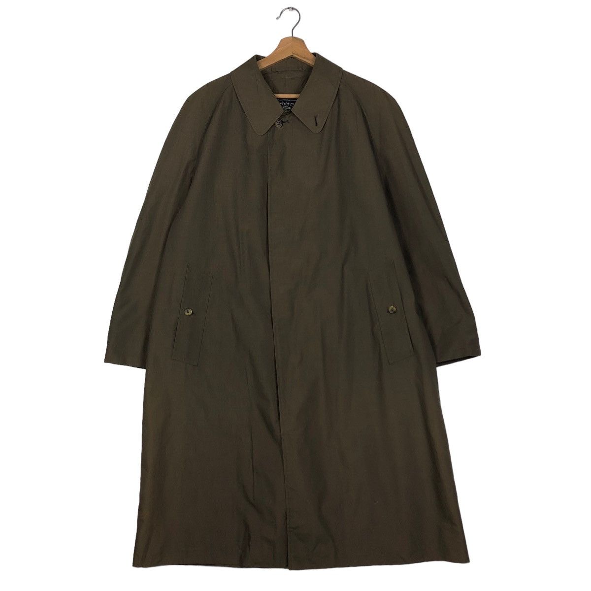 Burberry 📌VINTAGE FLY COATS LONG JACKET BURBERRY MADE IN ENGLAND Size US M / EU 48-50 / 2 - 2 Thumbnail